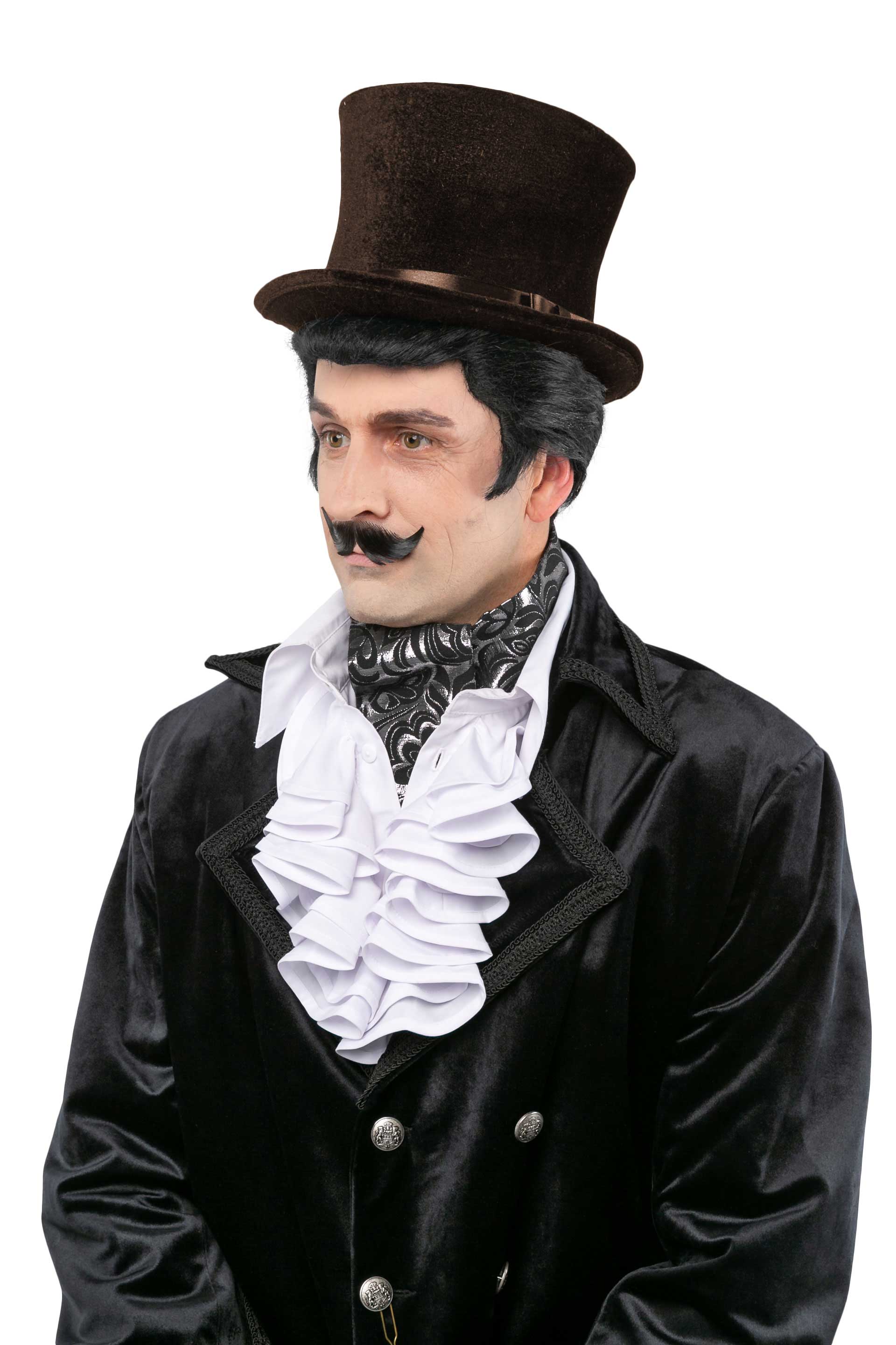 Zylinder Samt hoch, braun