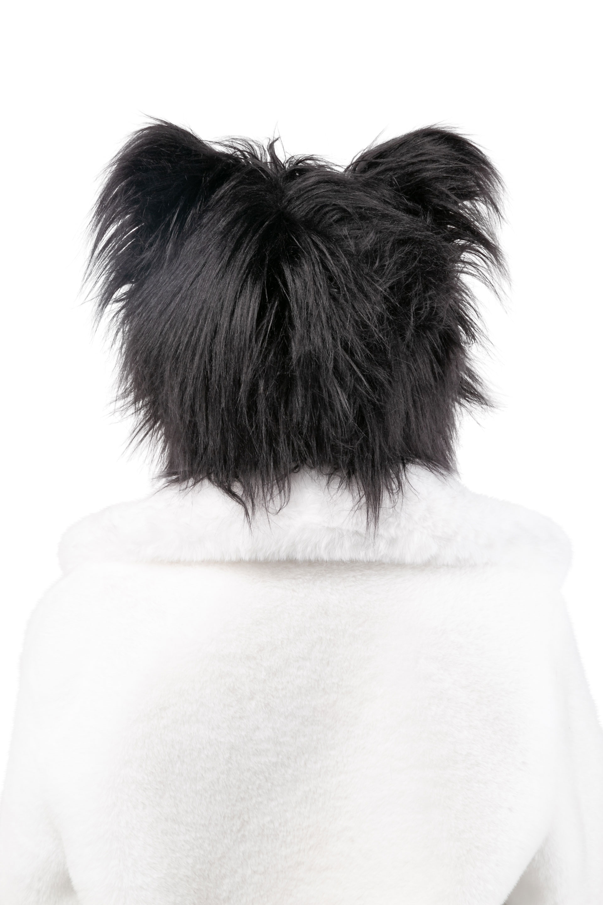 Bonnet en peluche hirsute, chat