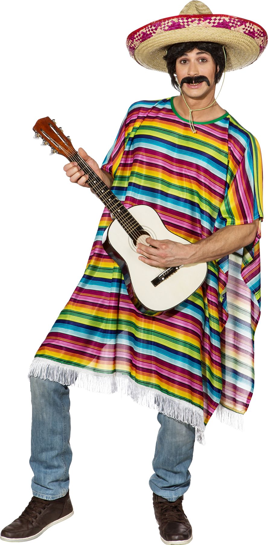 Poncho Mexikaner, bunt