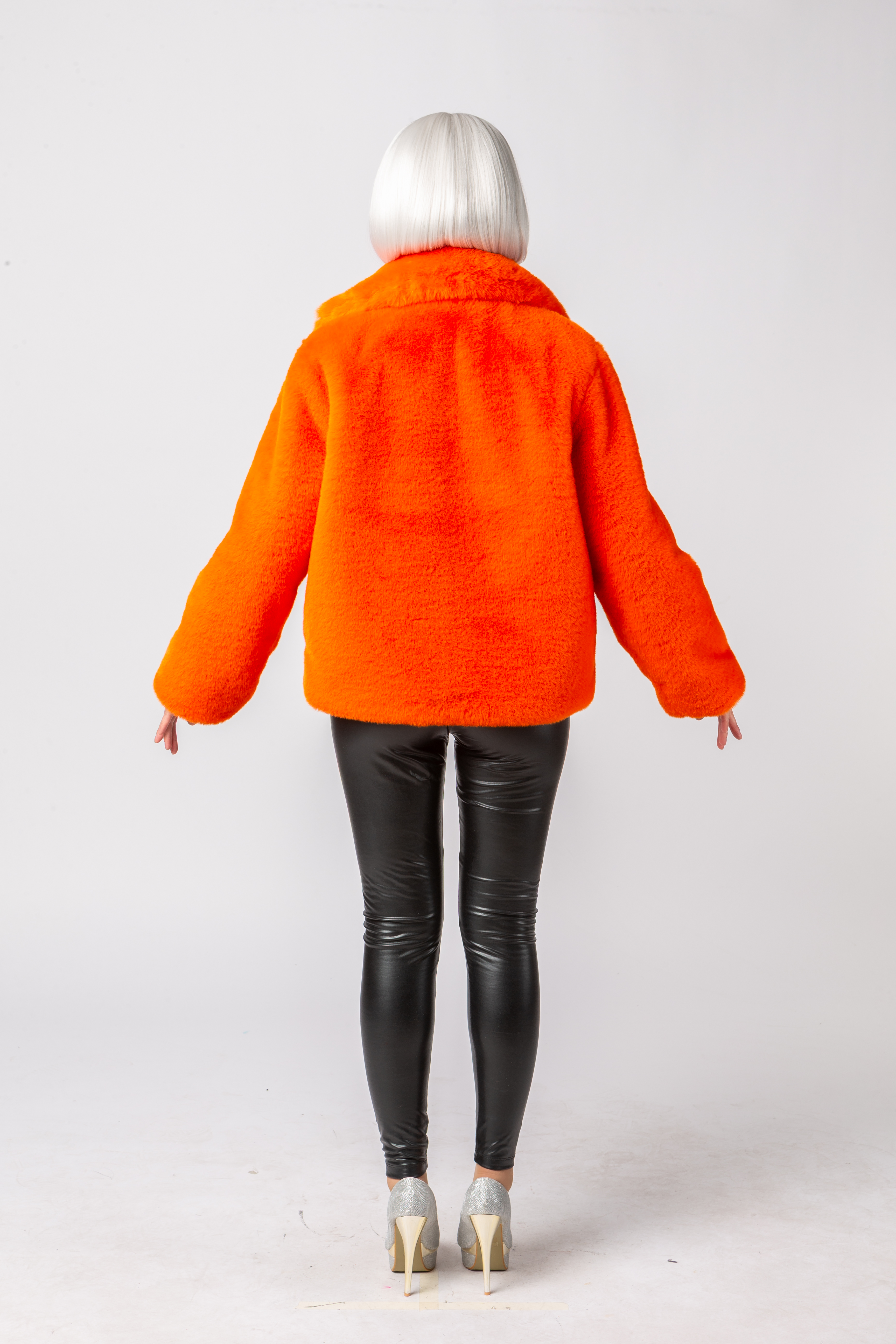 Plush jacket, orange
