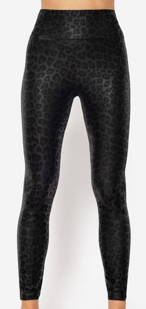 Leggings Leo schwarz, hoher Bund