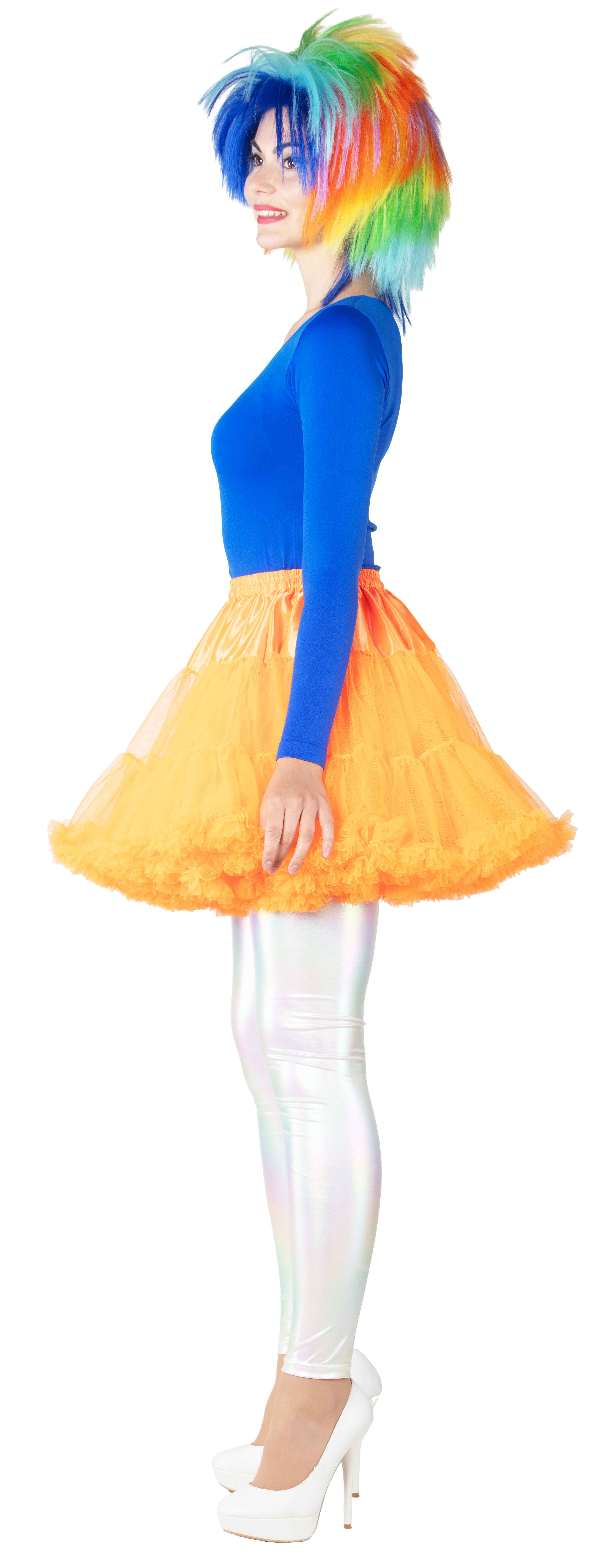 Tutu court à volants, orange