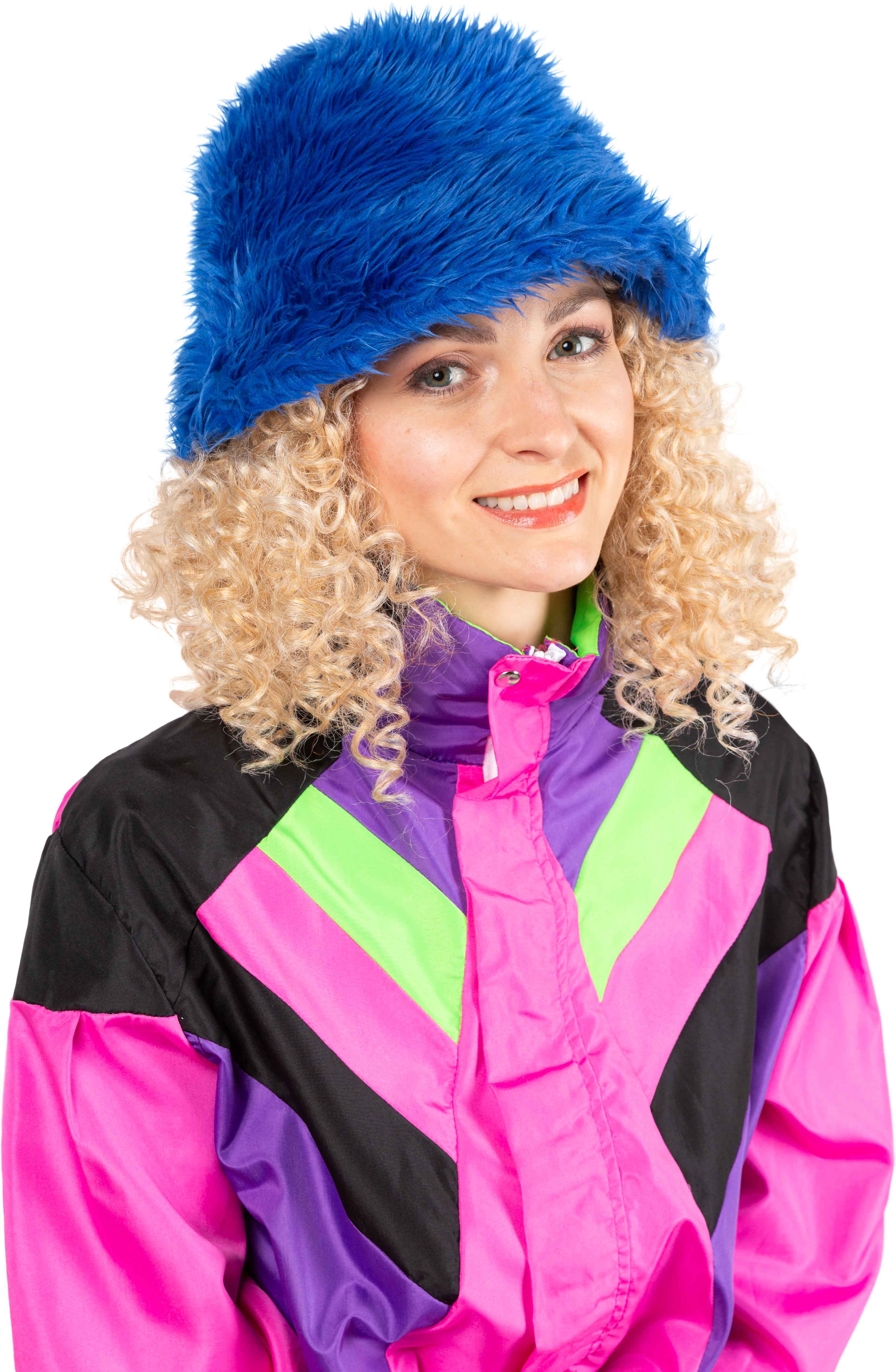 Fishermans cap fur, blue