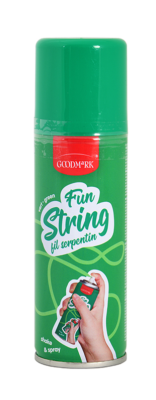 Silly String Spray Streamer, green