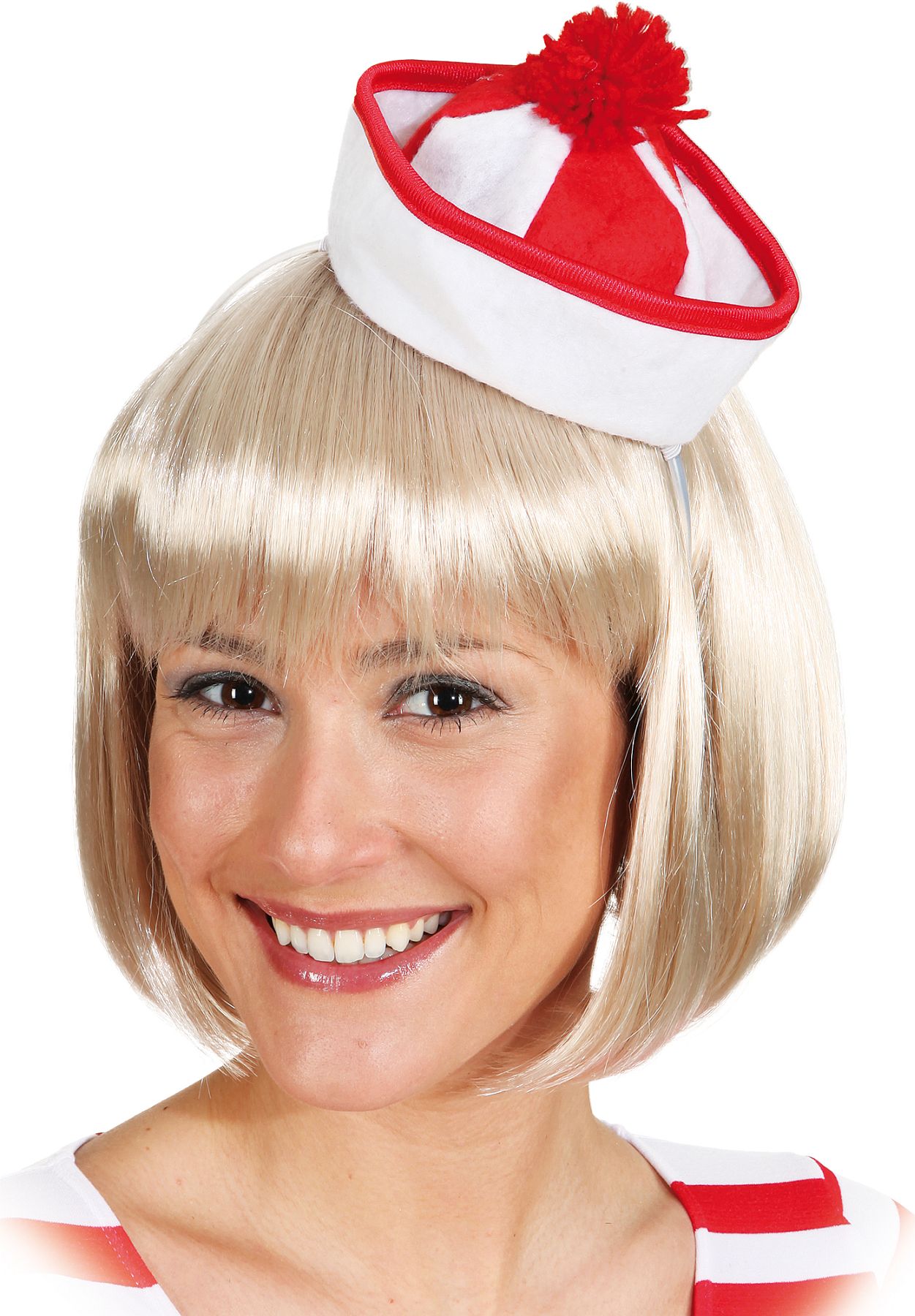 Mini hat sailor, red