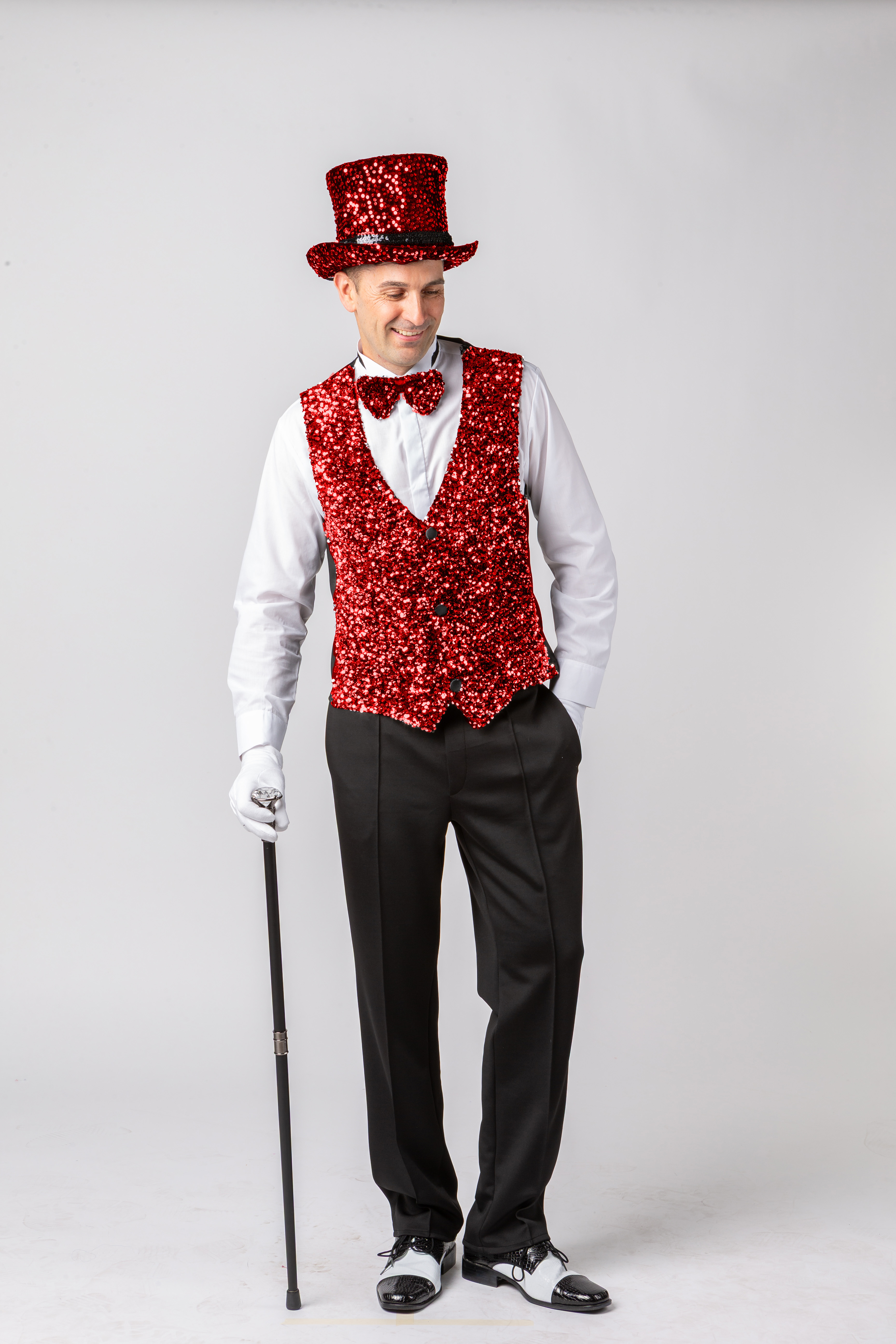 Weste Pailletten, rot Weste Pailletten, rot