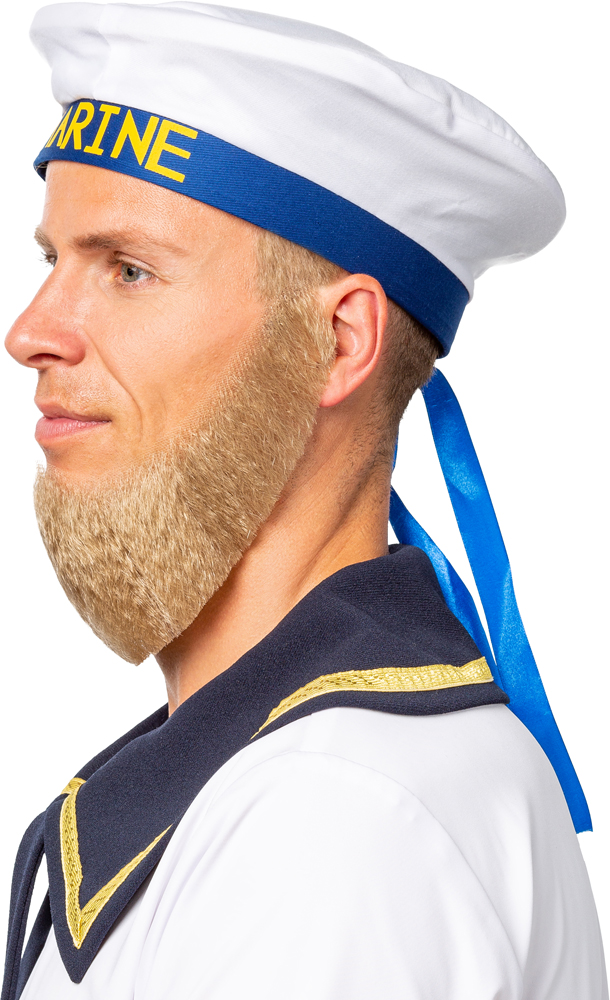 Chin beard, blond