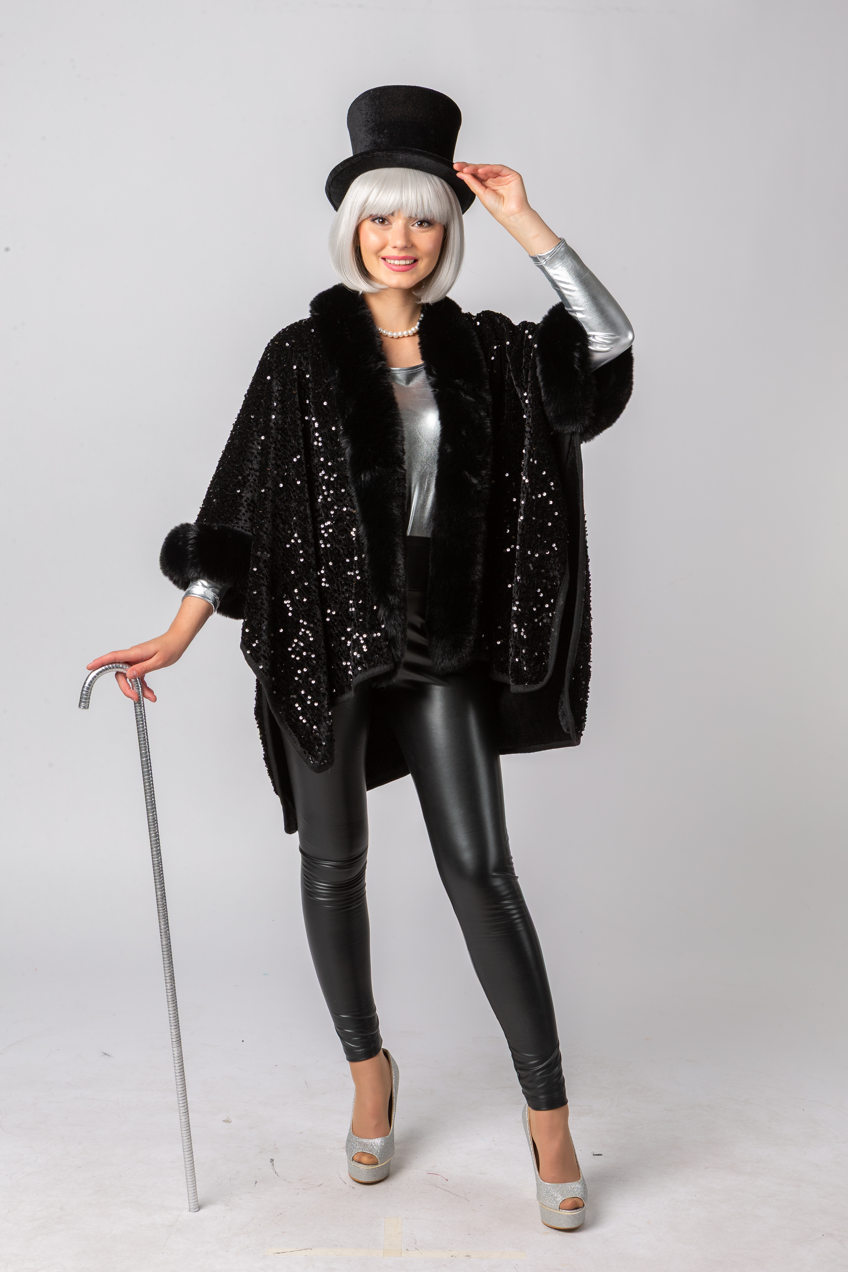 Pailettenponcho