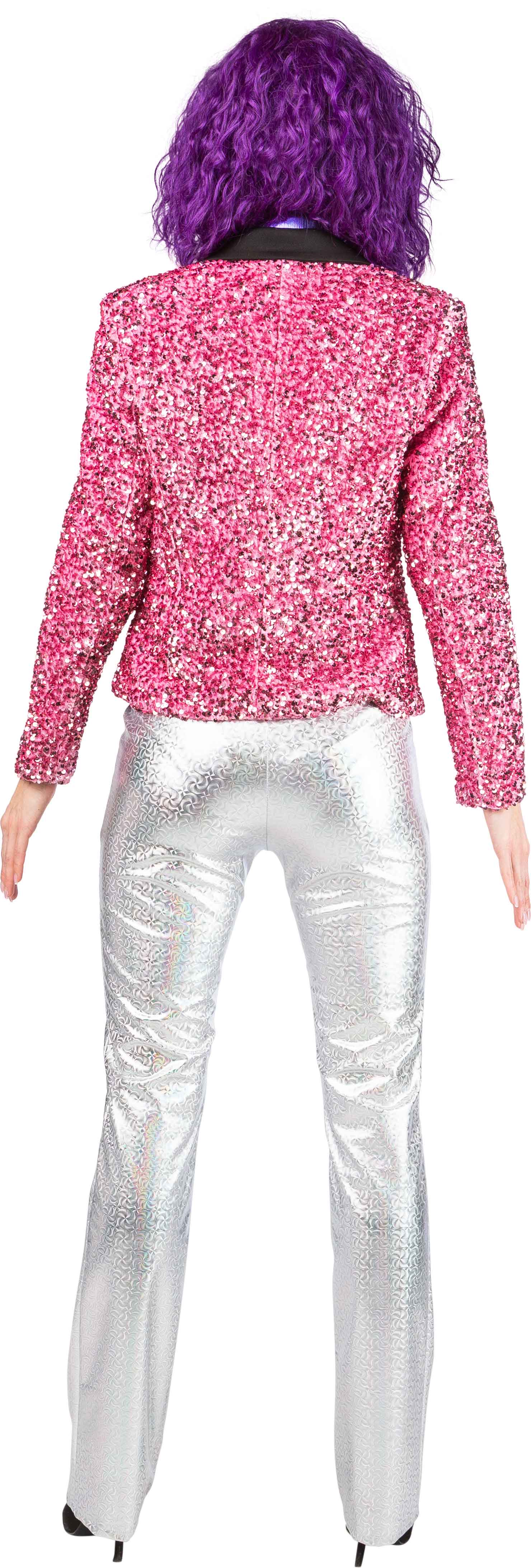 Damenjacke Pailletten, rosa