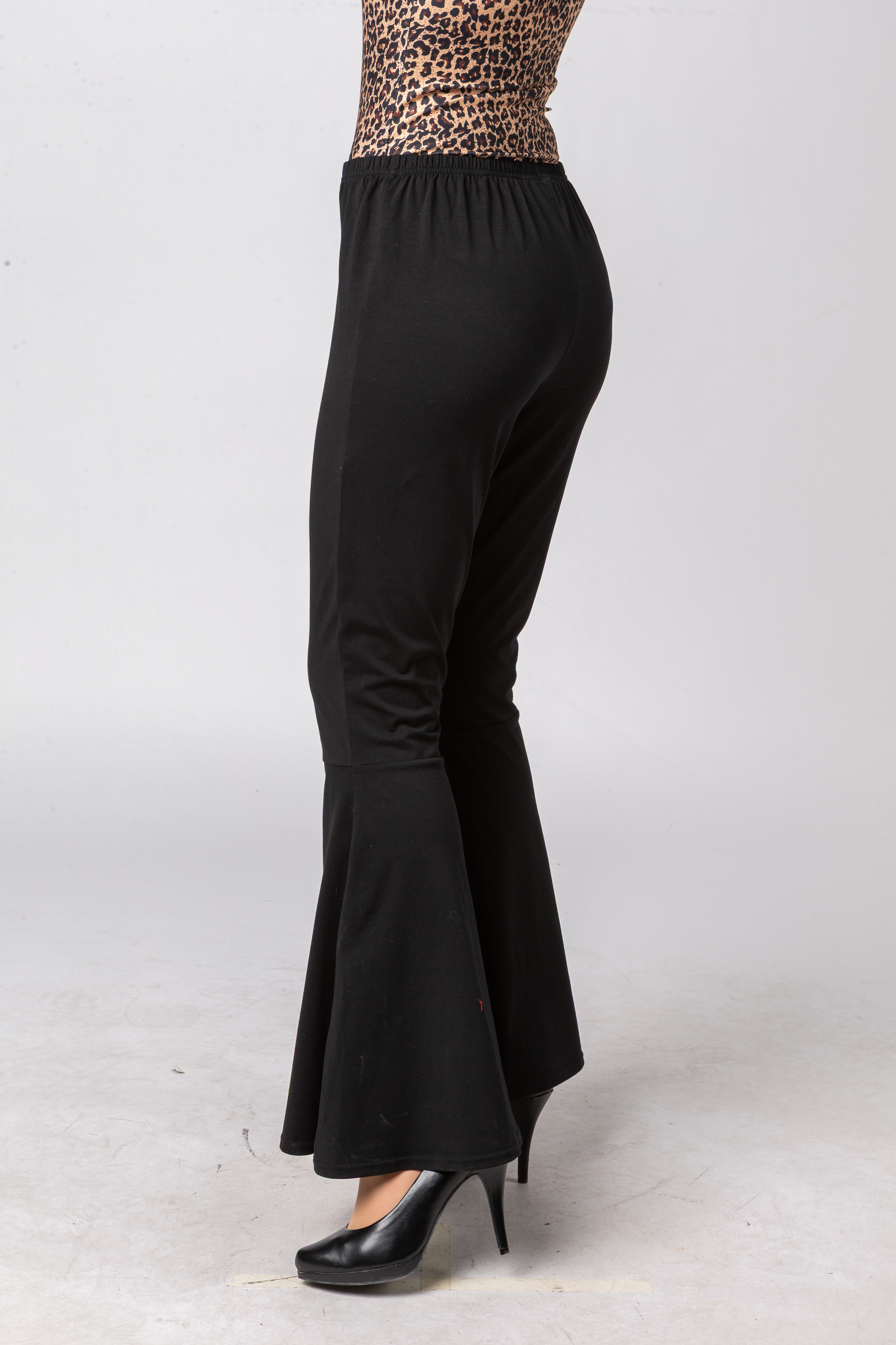 Flare pants, black 