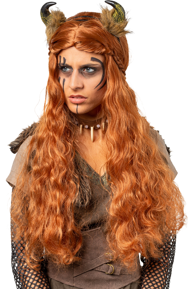 Wig medieval, brown