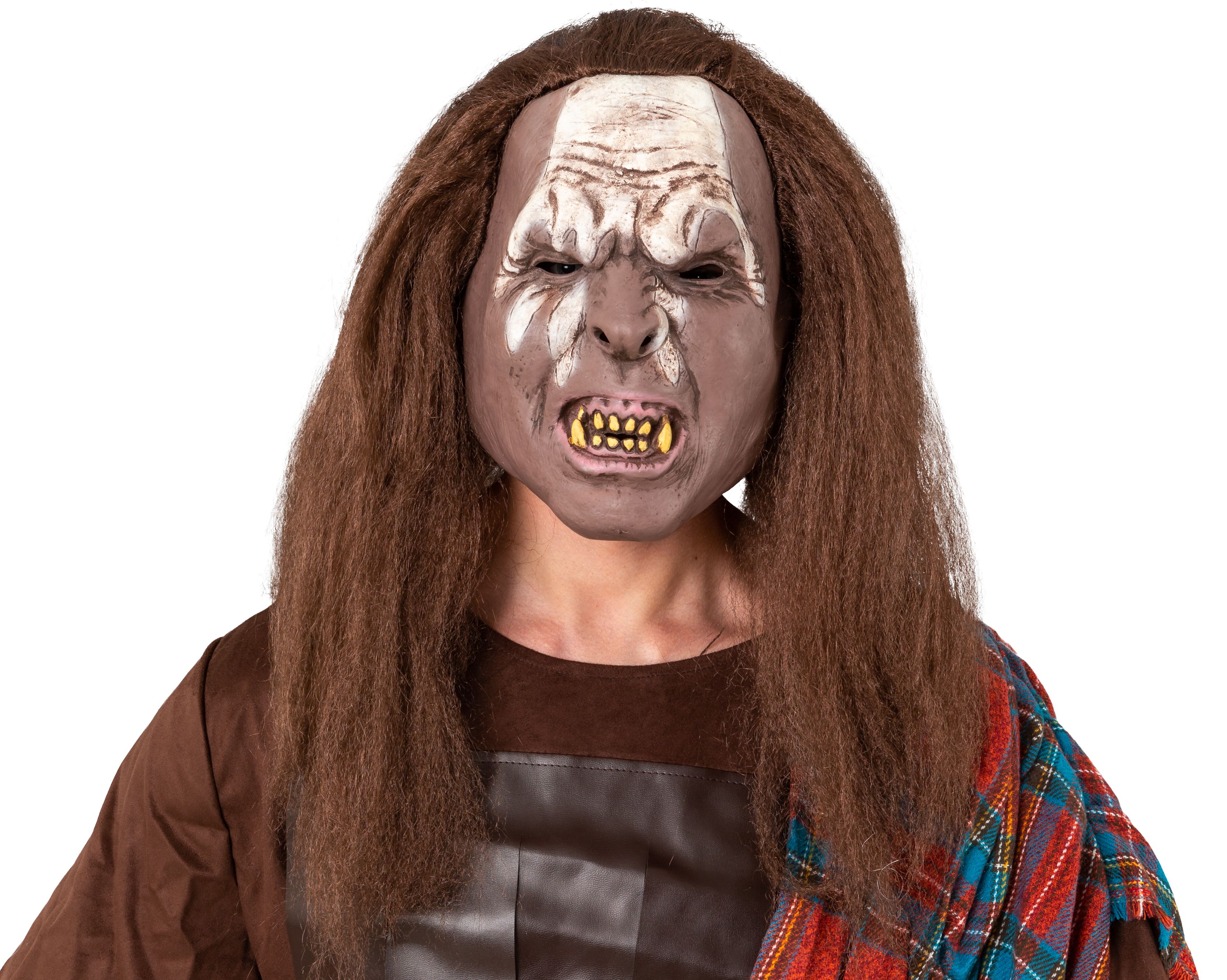 Zombiemaske mit langen Haaren