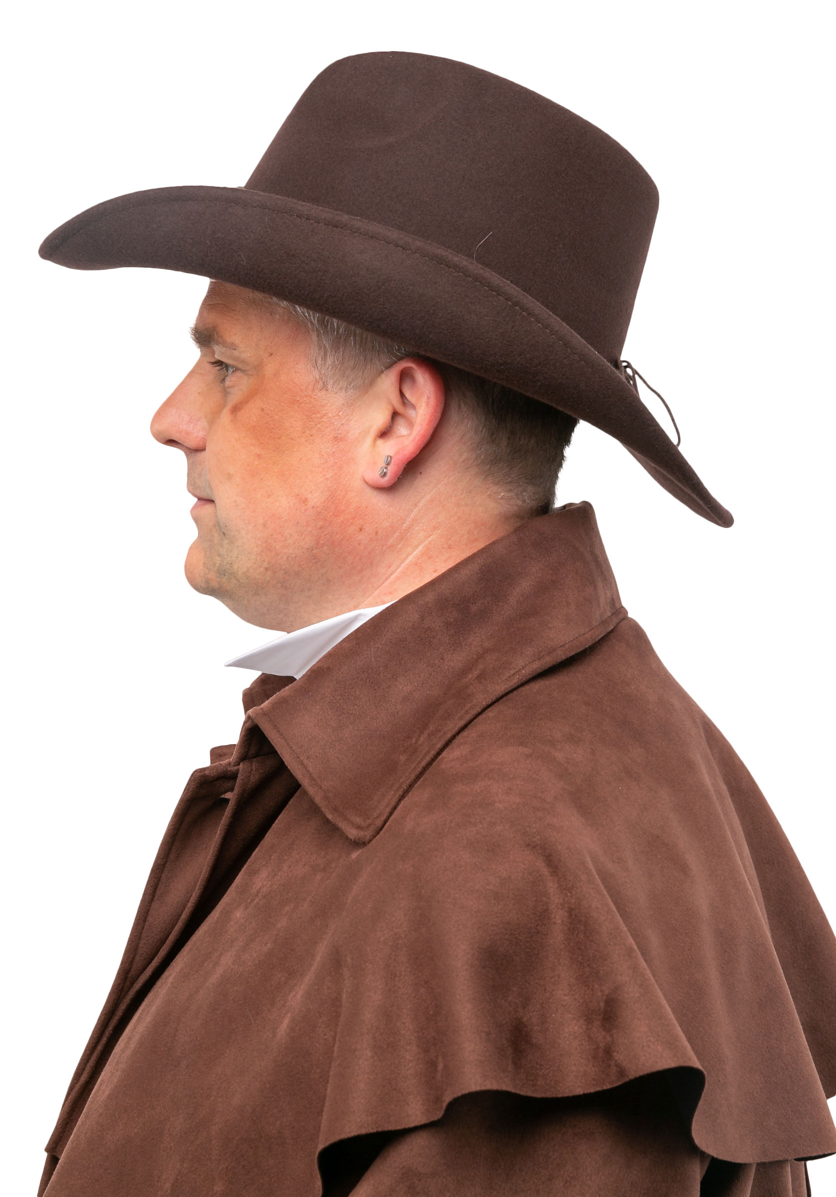 Premium Cowboyhut Wollfilz, braun