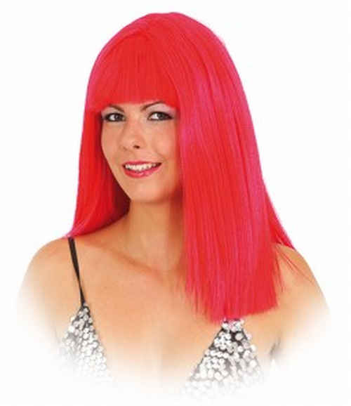 Short pony wig, red - Sale