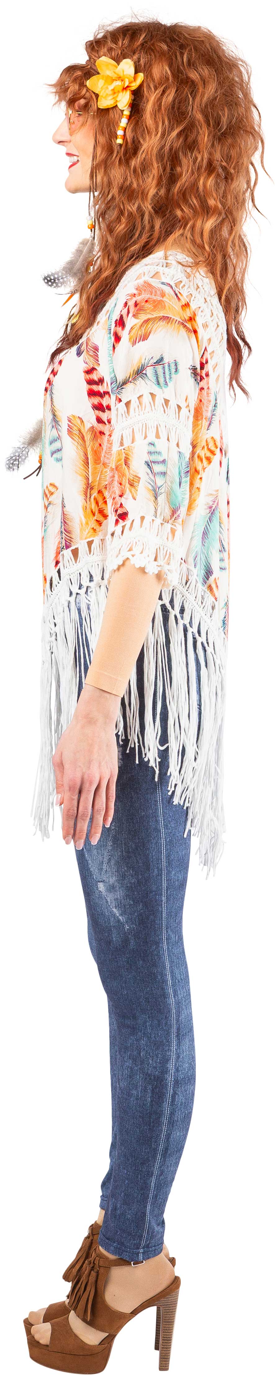 Fringed knitted top