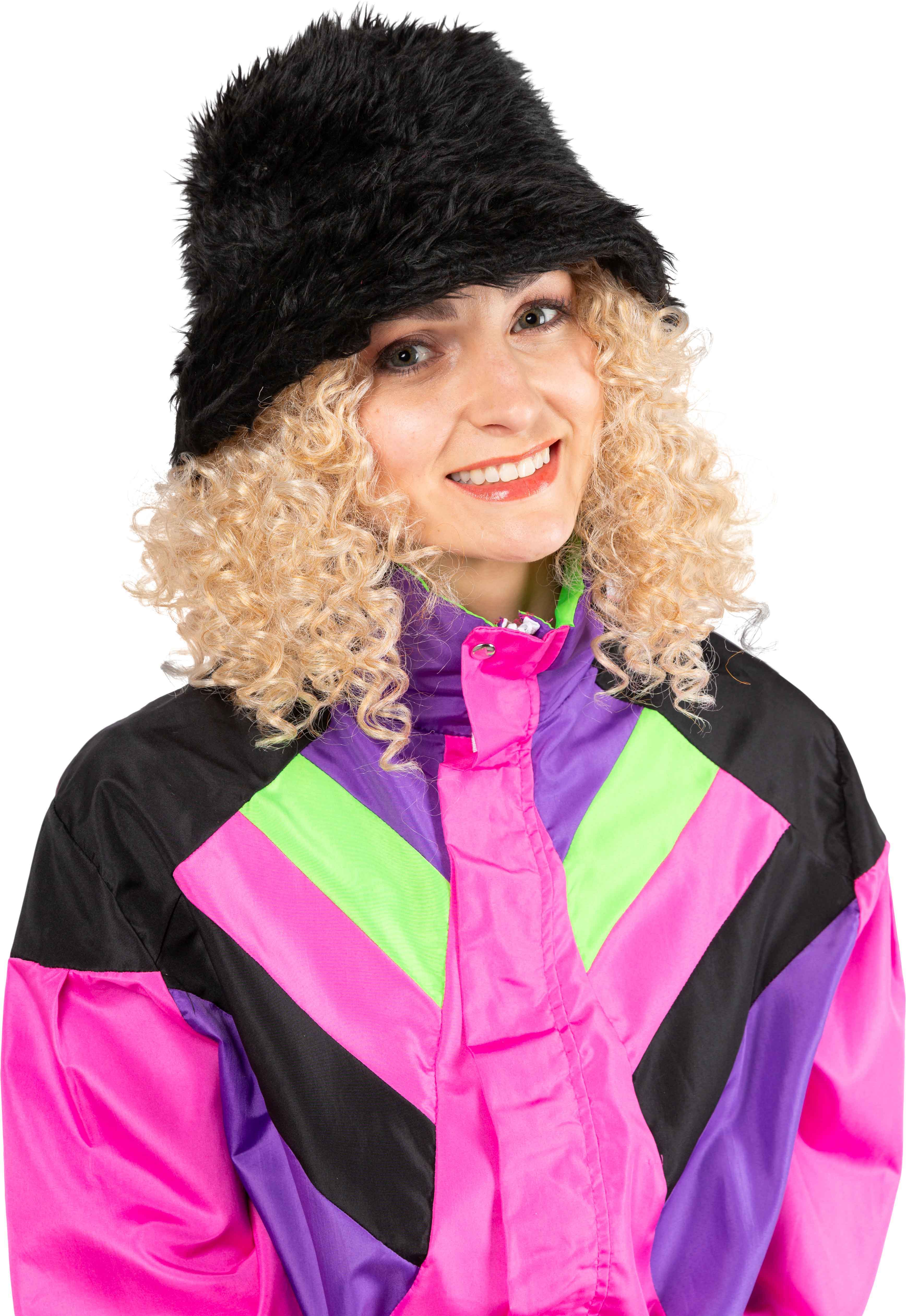 Fishermans cap fur, black