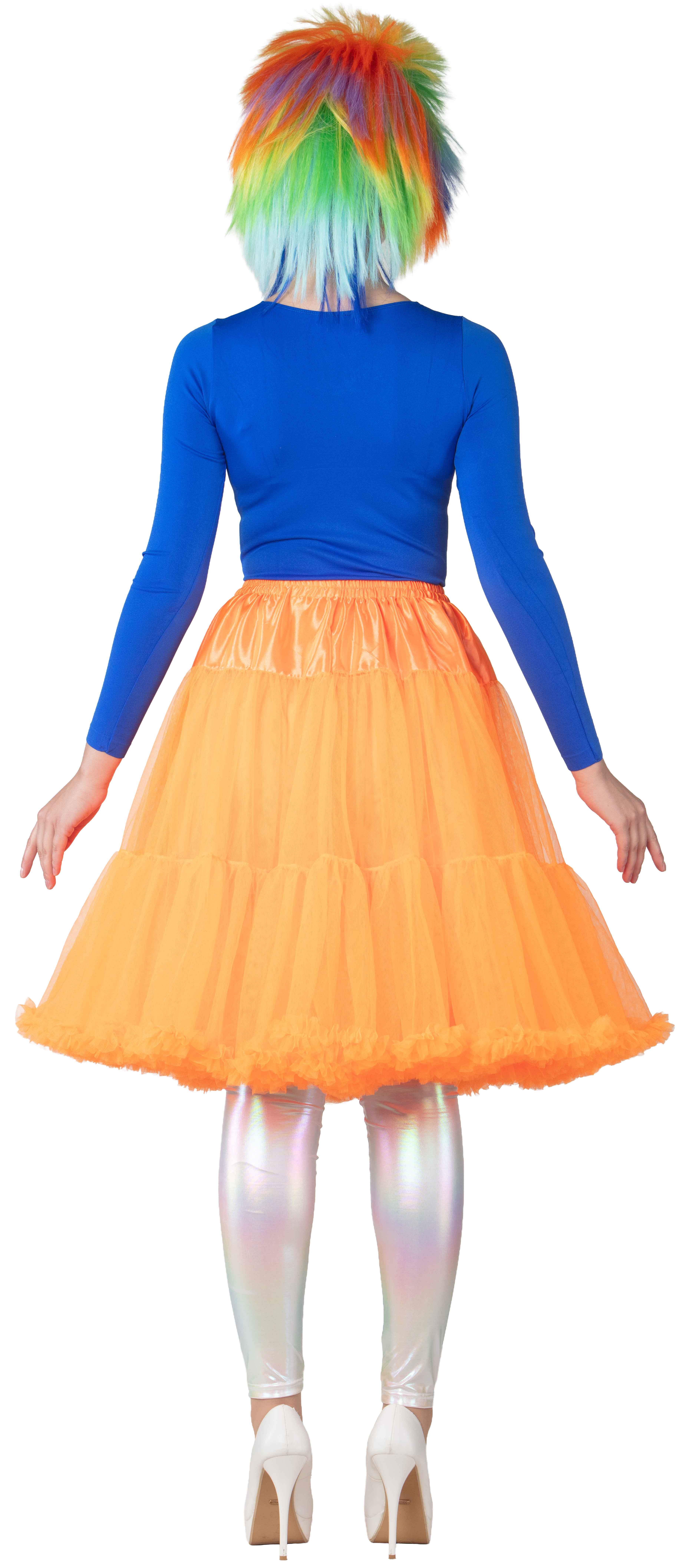 Long tutu with a frill, orange