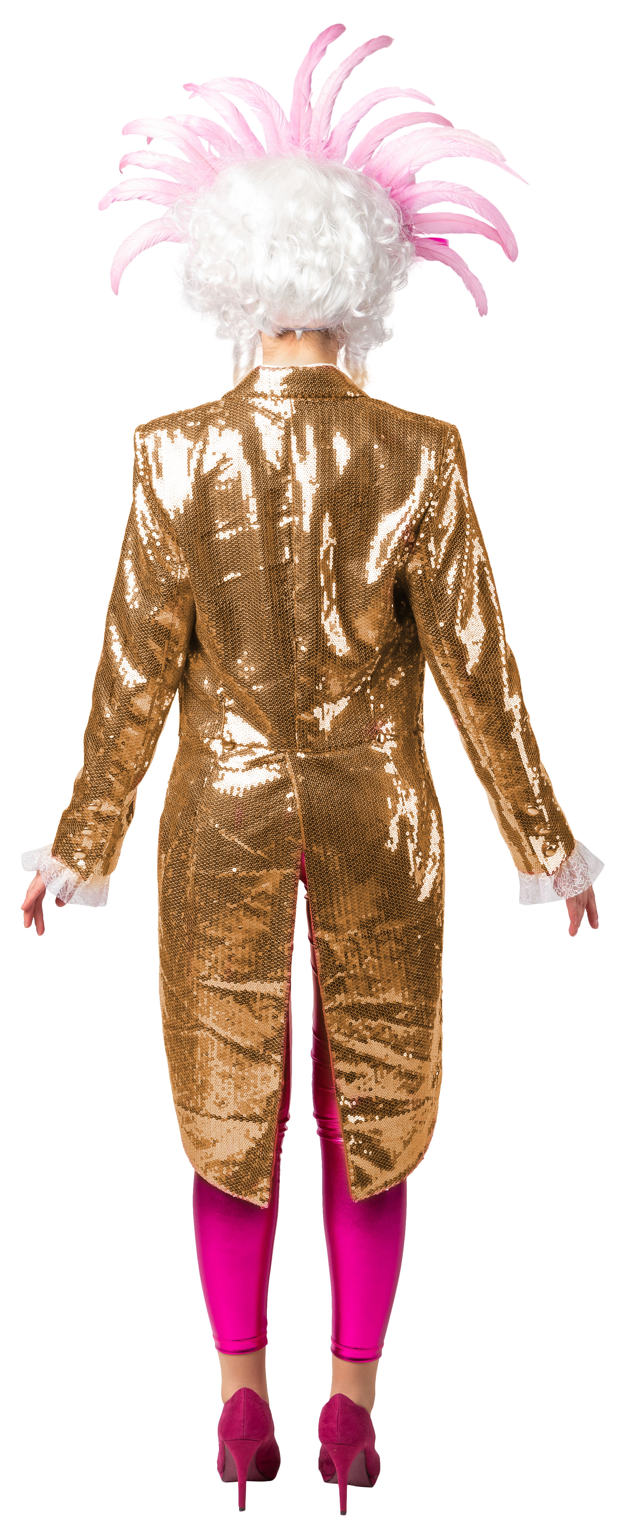 Women's tailcoat Paillette, gold