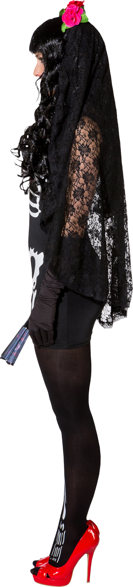 Minikleid Skelett