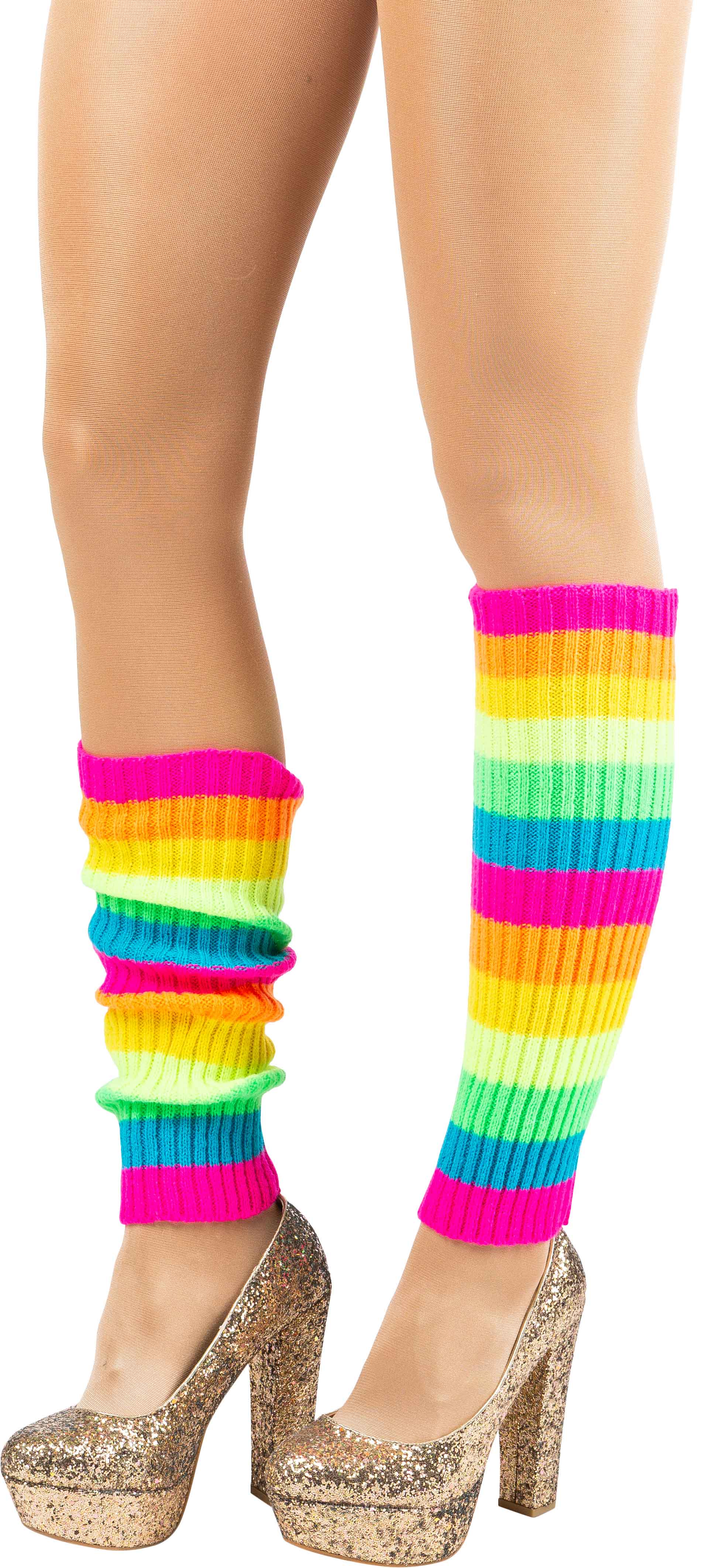 Beinstulpen, Strick, 40cm, bunt