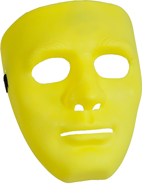 Maske, gelb 