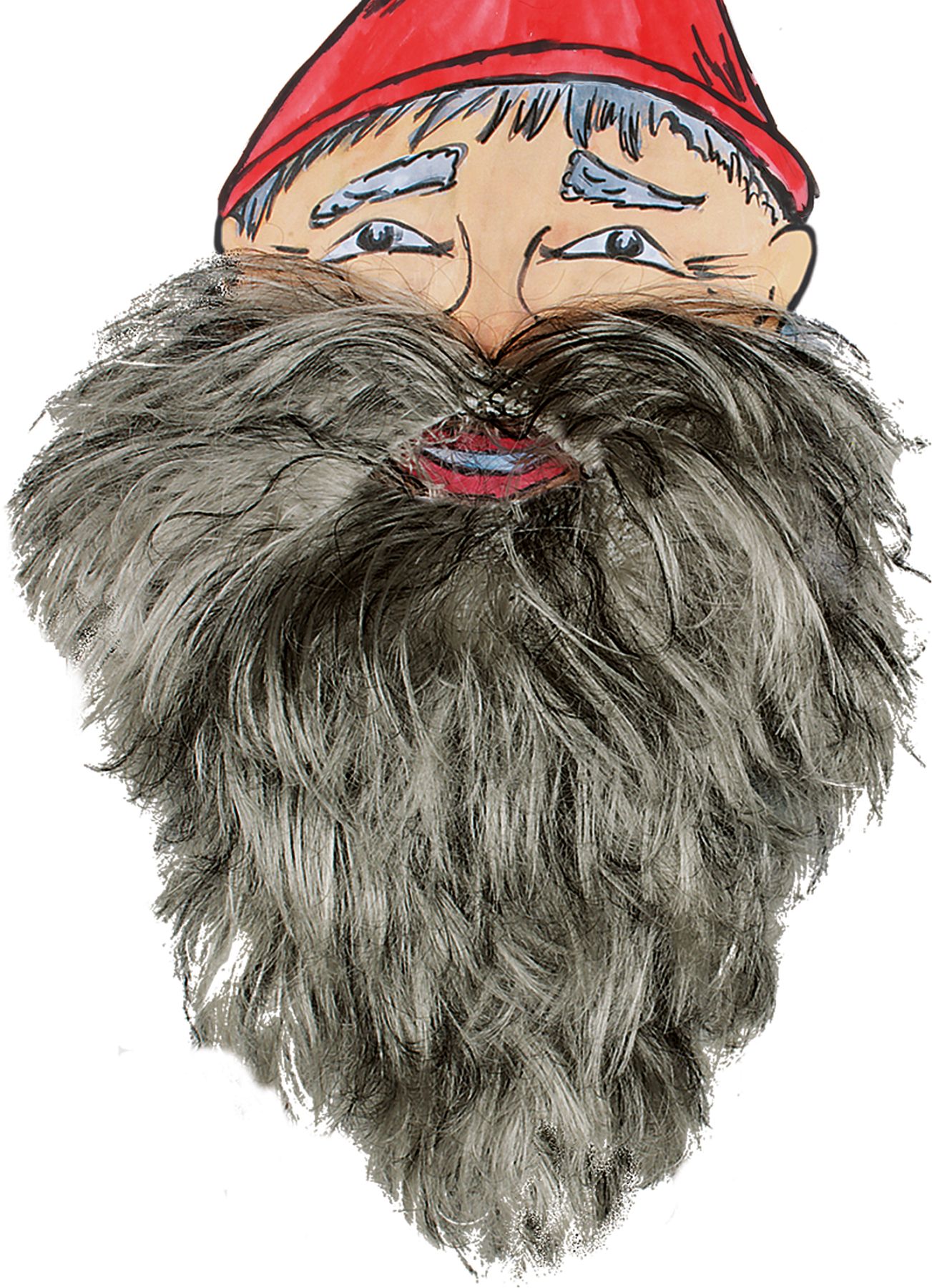 Dwarf beard, grey-mottled