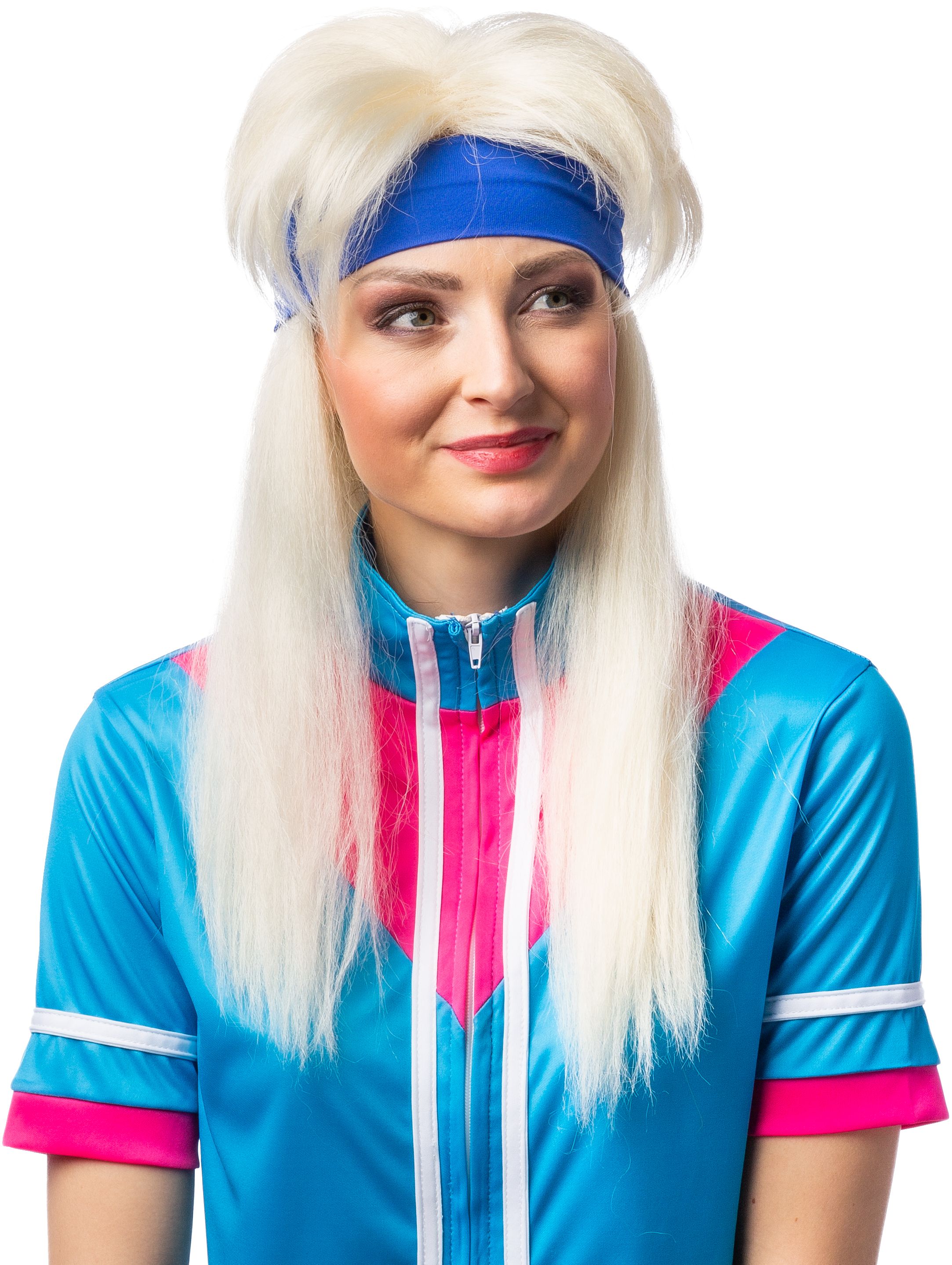 80's aerobics wig, blond