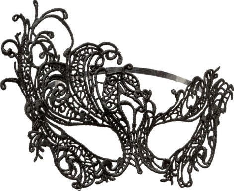 "Halfmask ""venice"" with lace"