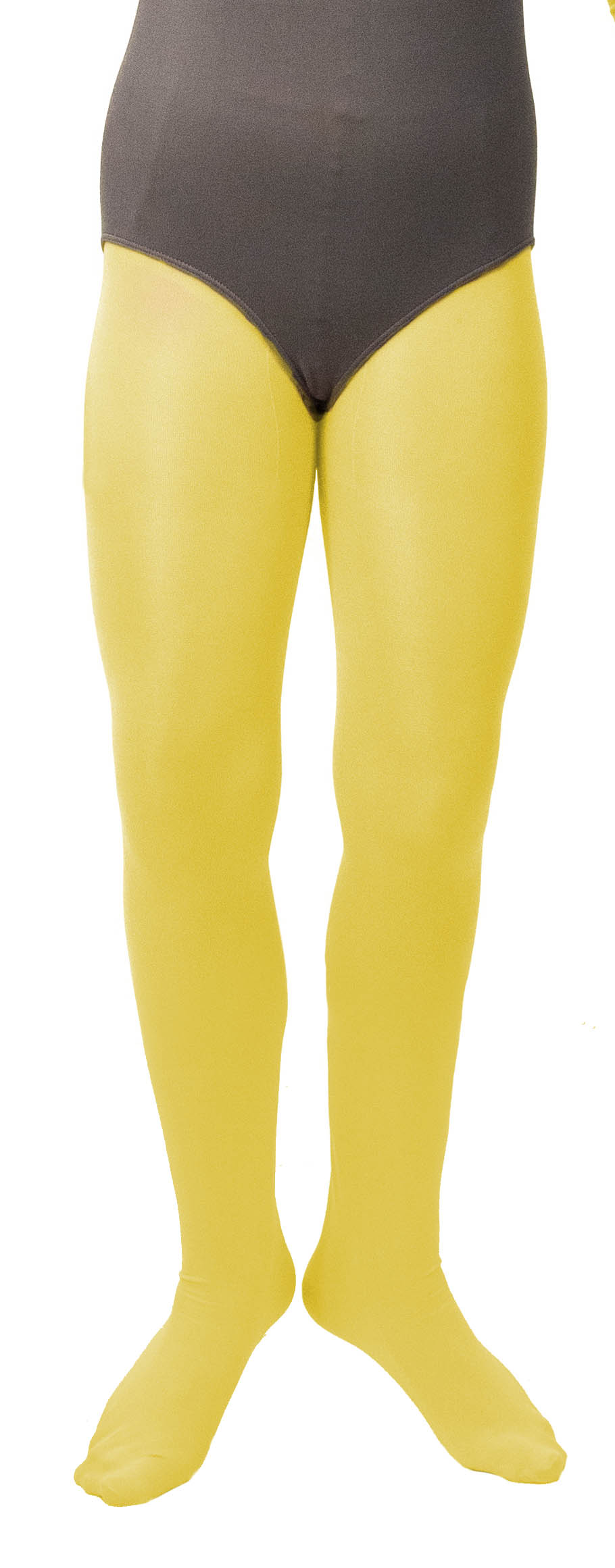 Opaque tights, lemon yellow