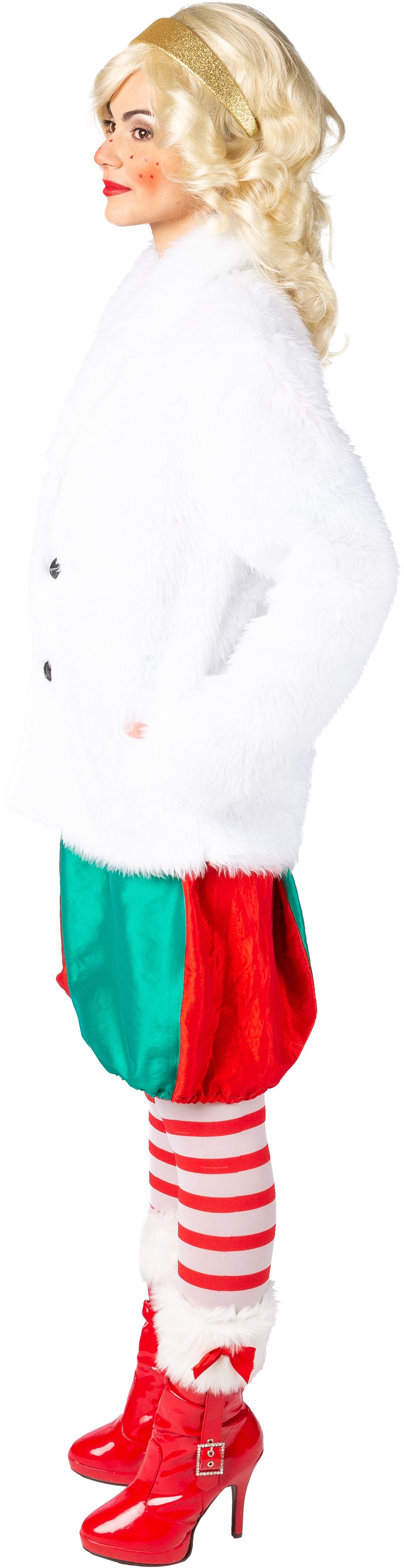 Veste en peluche, blanc, L/XL