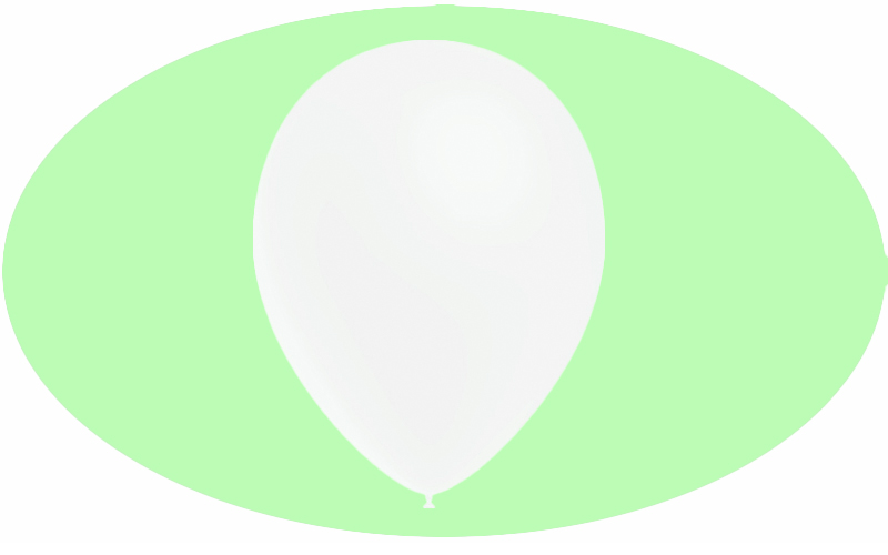 Latexballon Karneval 50 Stück, weiß