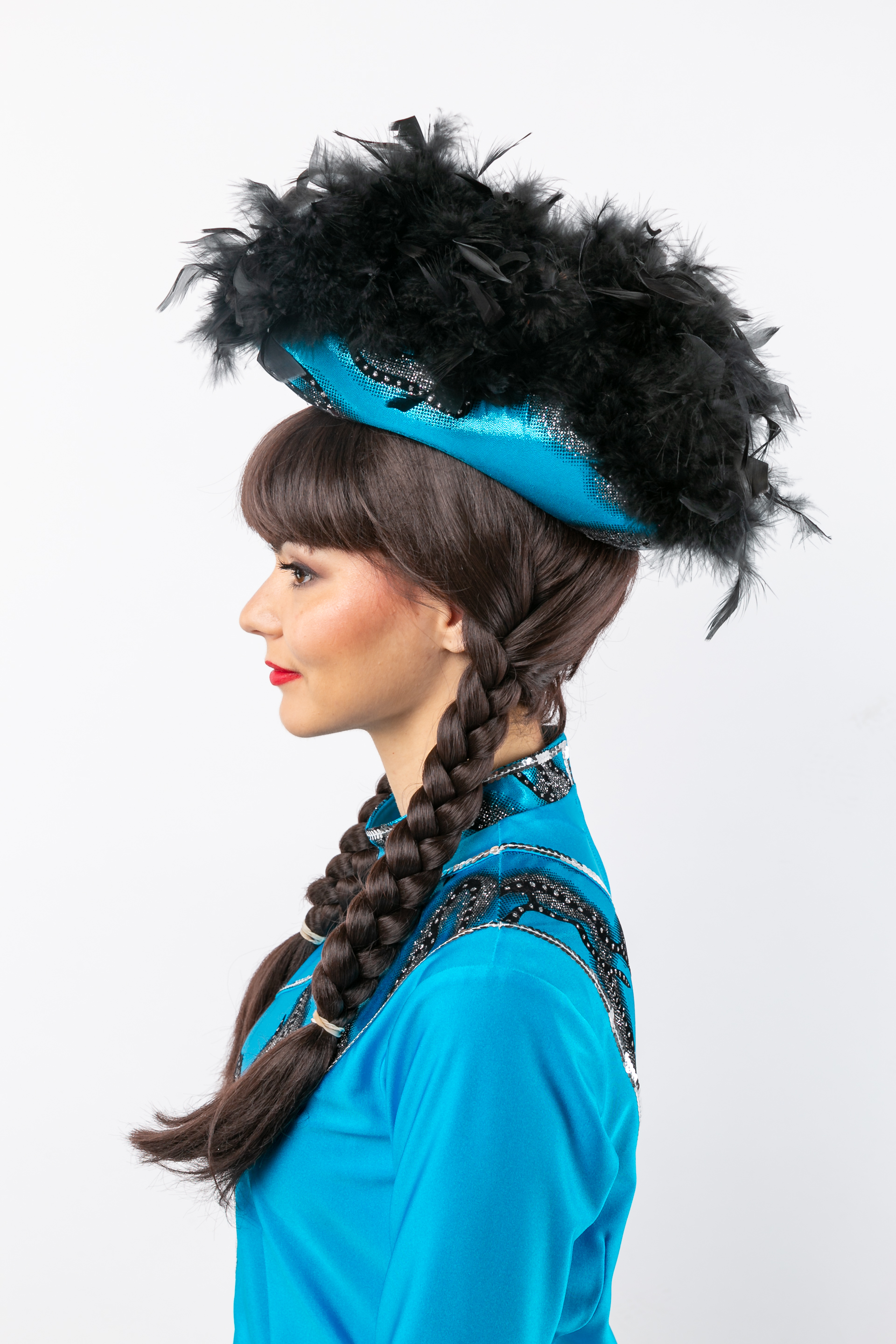 Funkenhut, schwarz-türkis