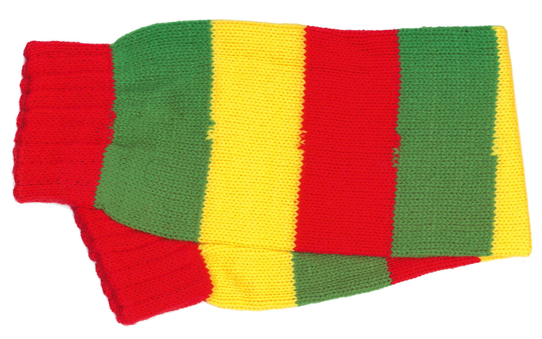 Guêtres, rouge-vert-jaune