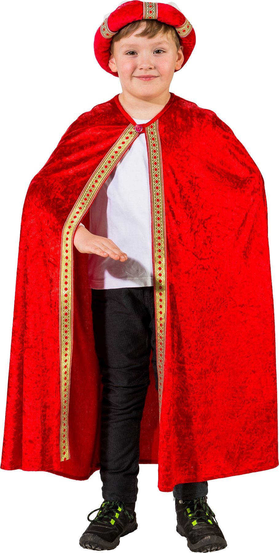 Balthazar cape, red for children 