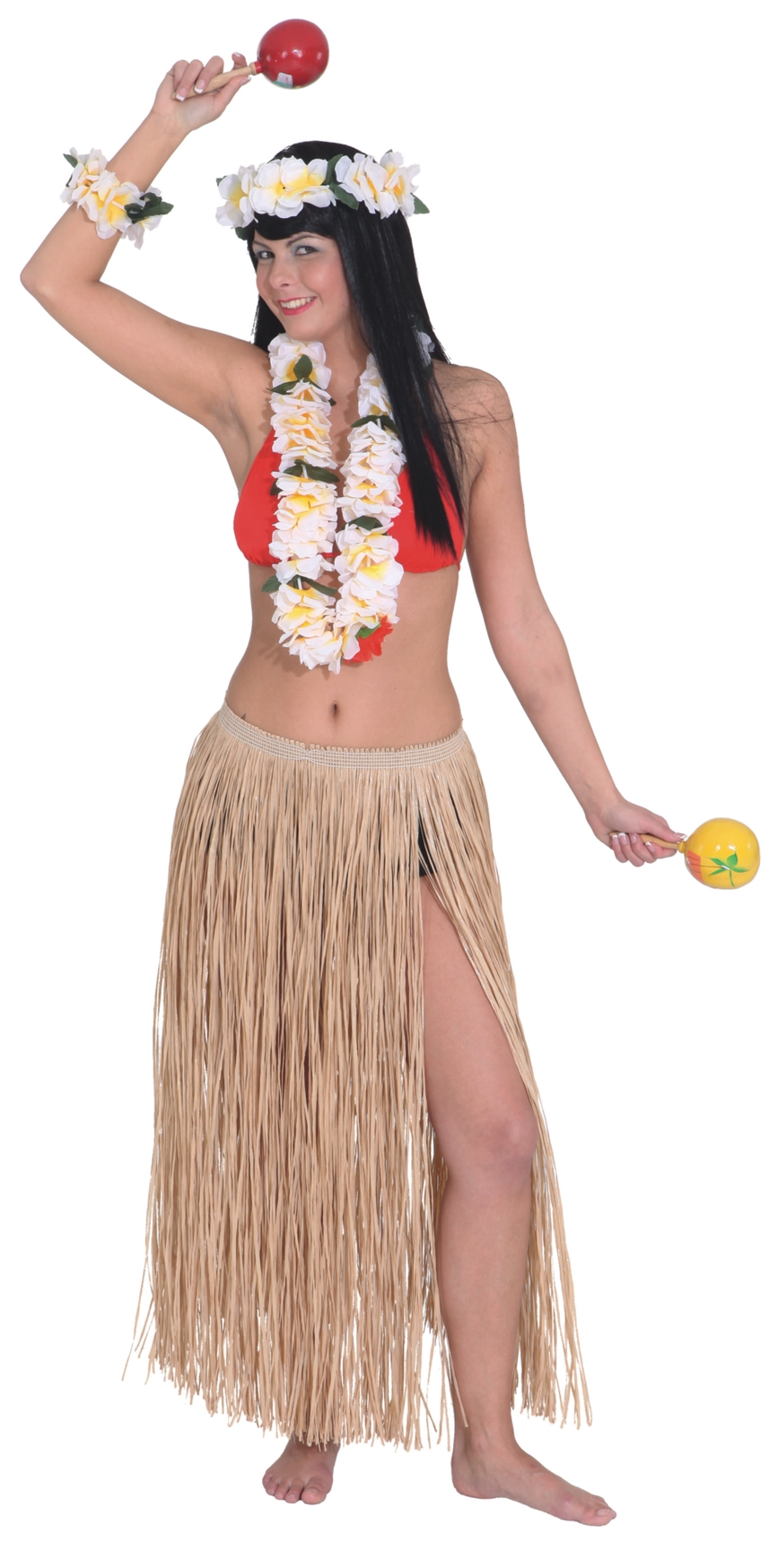 Hawaii skirt with cord 90cm, natural