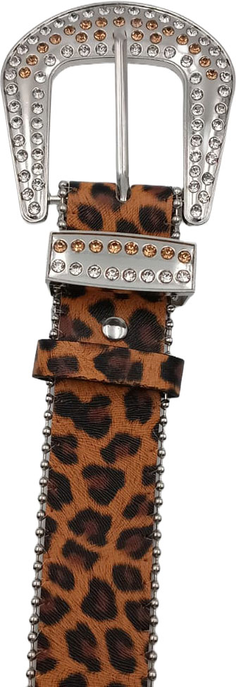Ceinture strass, léopard