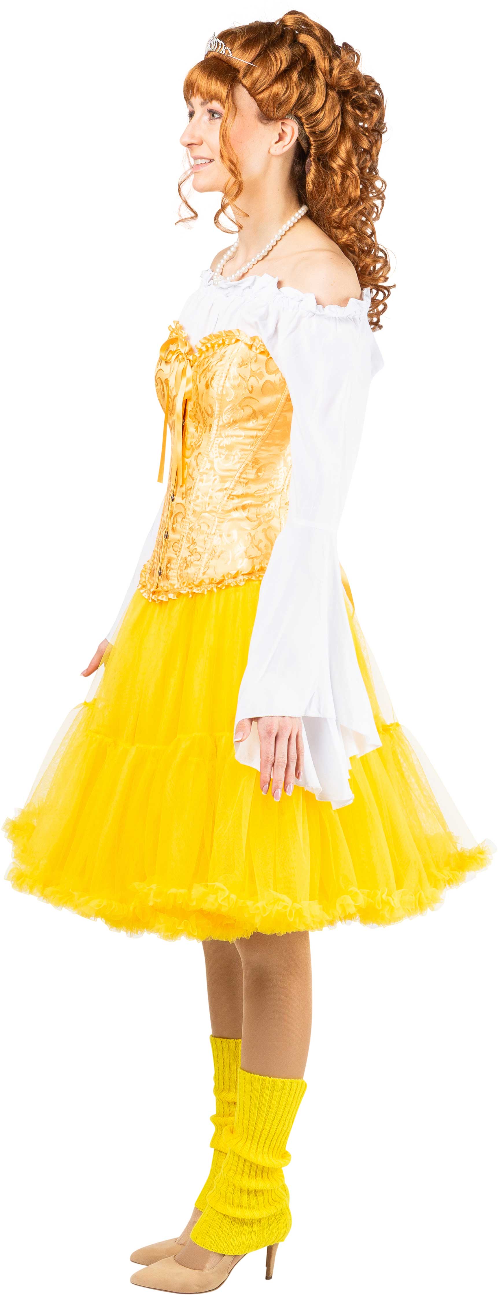 Long tutu with a frill, yellow