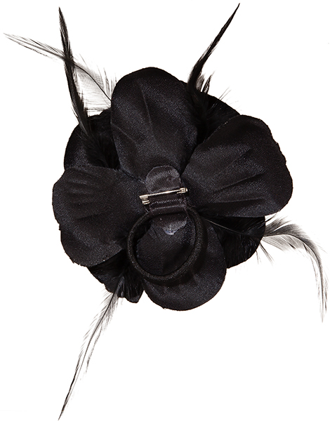 Ansteckblume, schwarz 