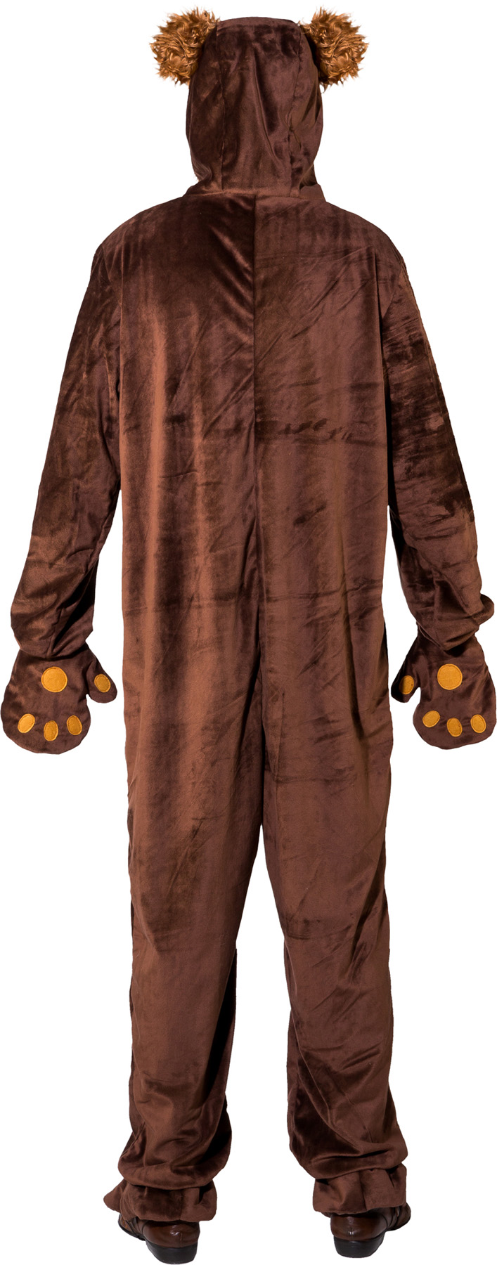Bear, dark brown (overall with hood)