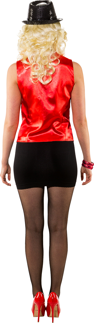 Paillettenweste rot Paillettenweste rot