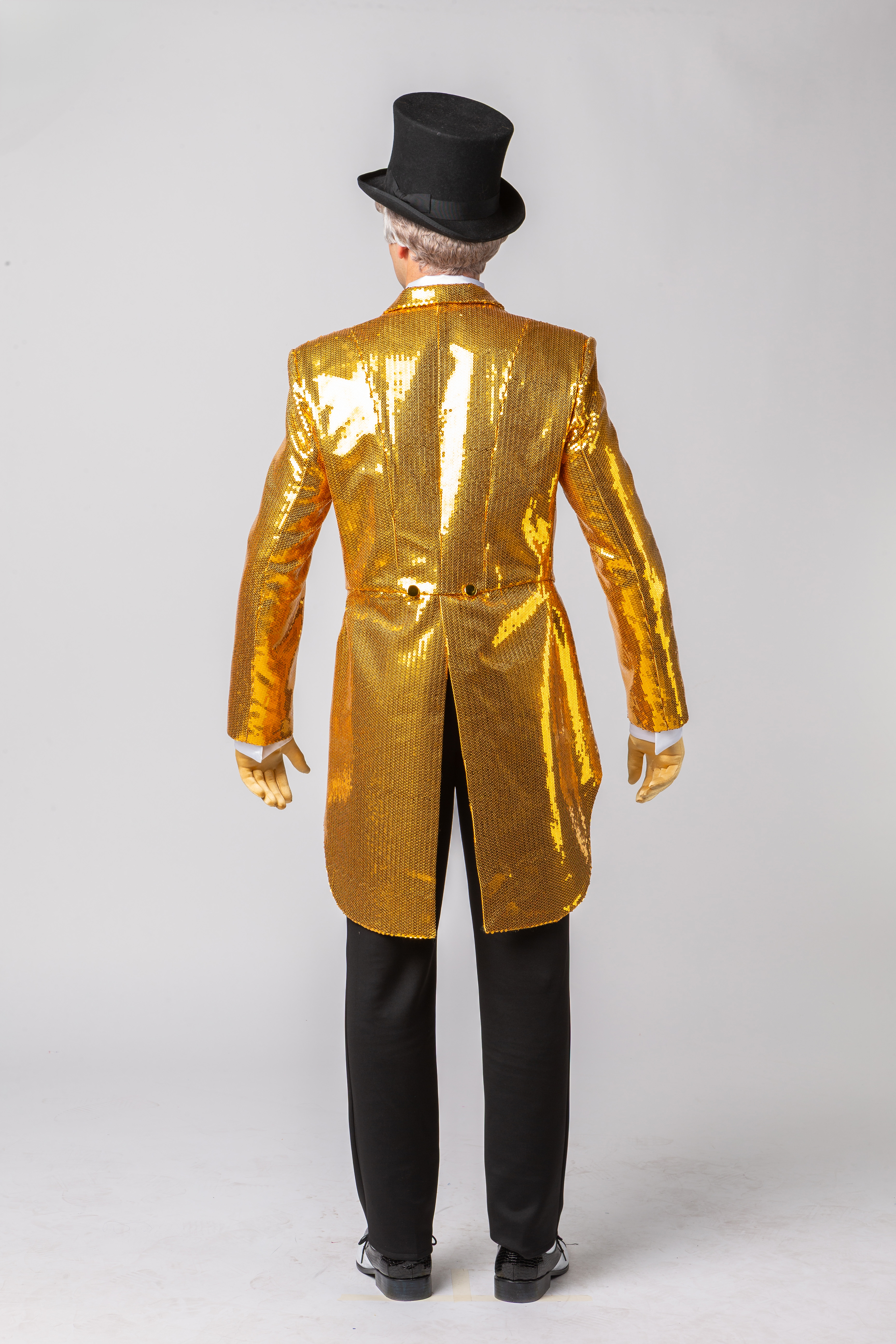 queue de pie pour homme Paillette, or