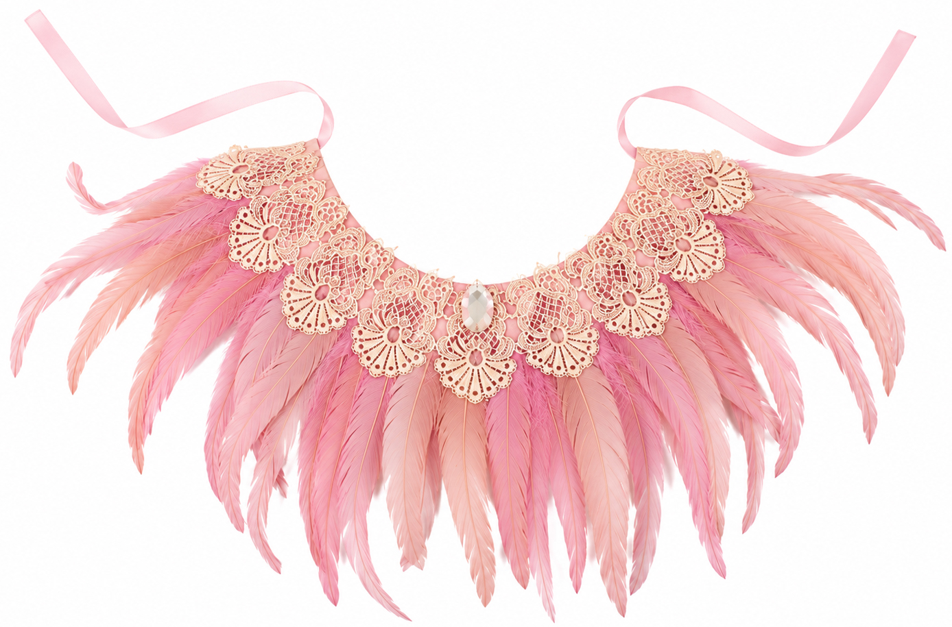 Federkragen Flamingo, pink