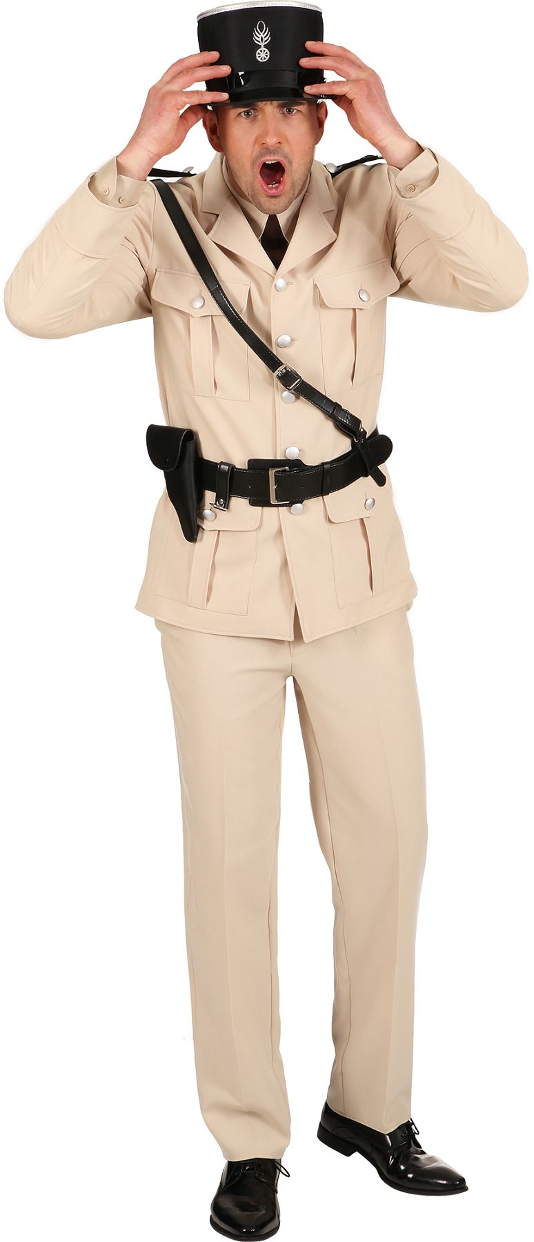 Costume policier français, beige