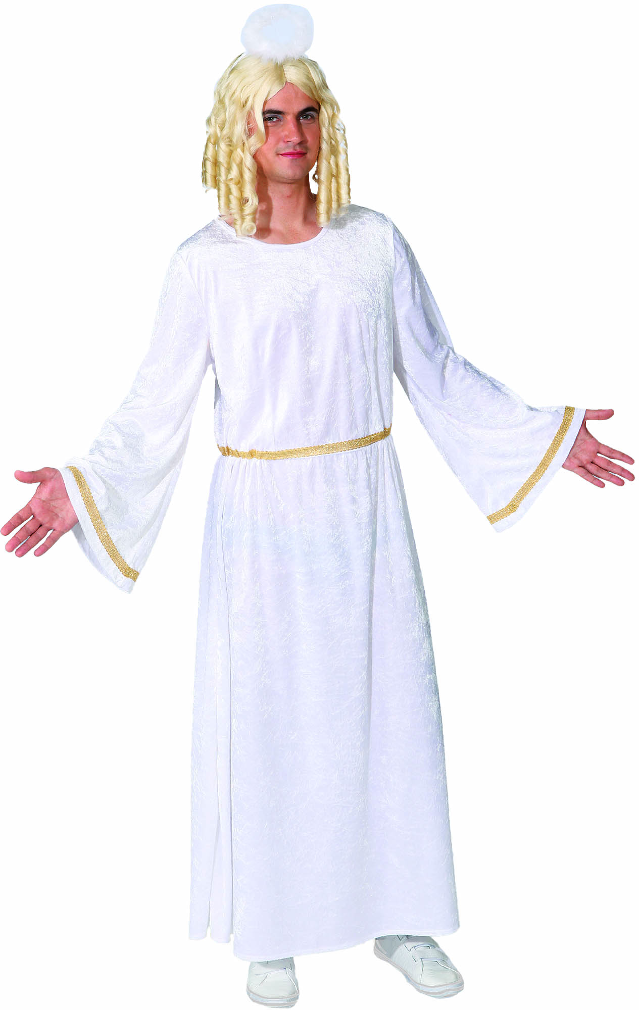 Kleid Engel für Herren, weiß-gold