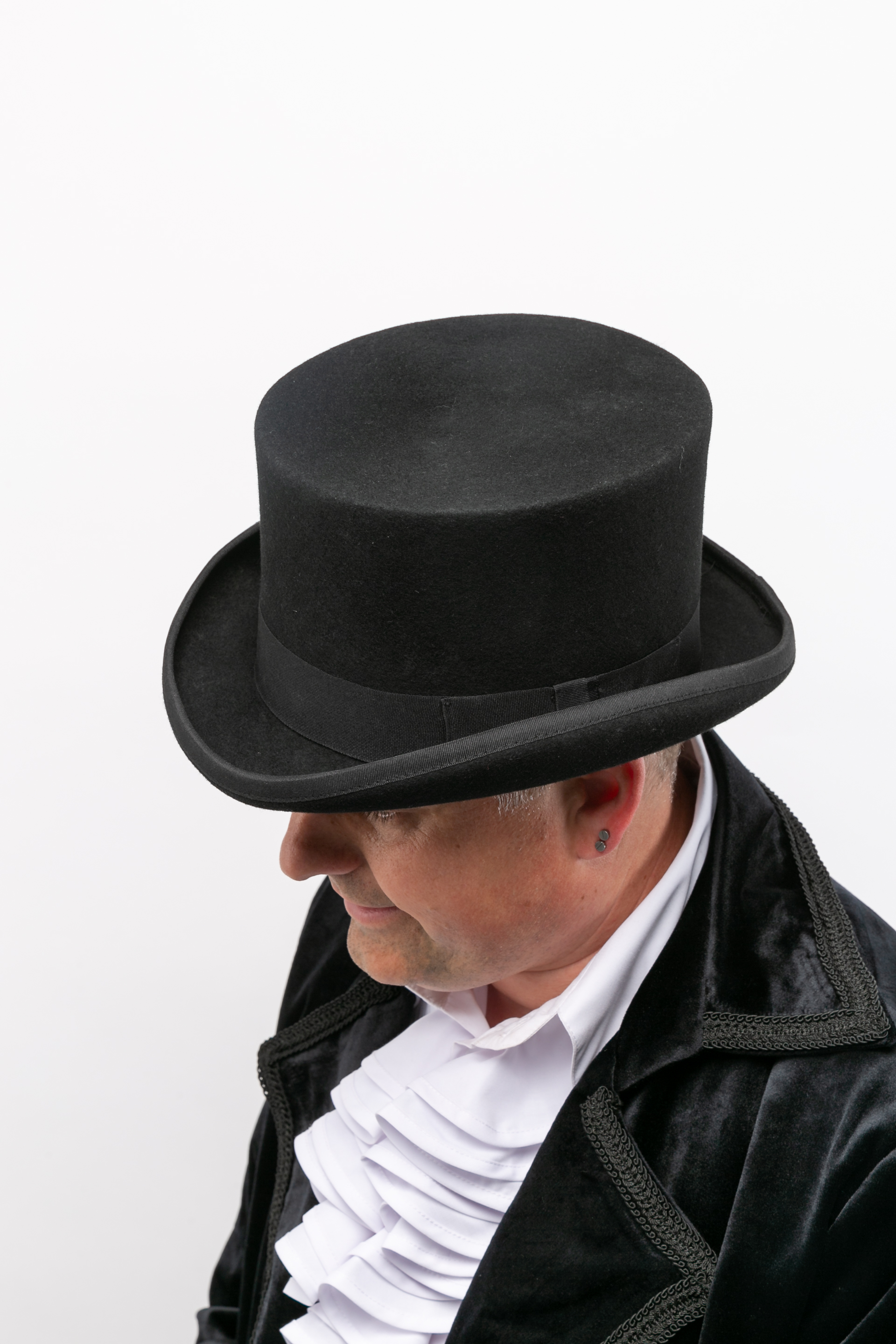Cylinder wool felt, black