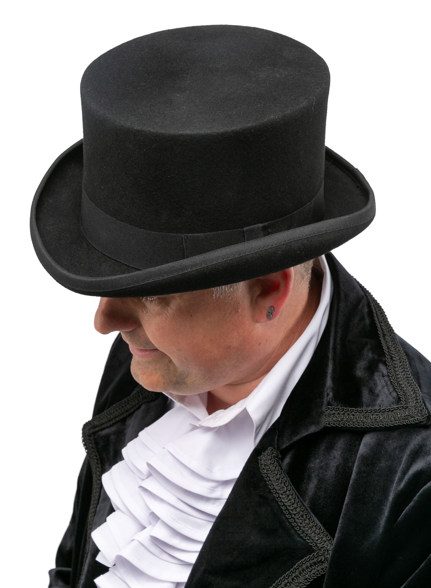 Cylinder wool felt, black