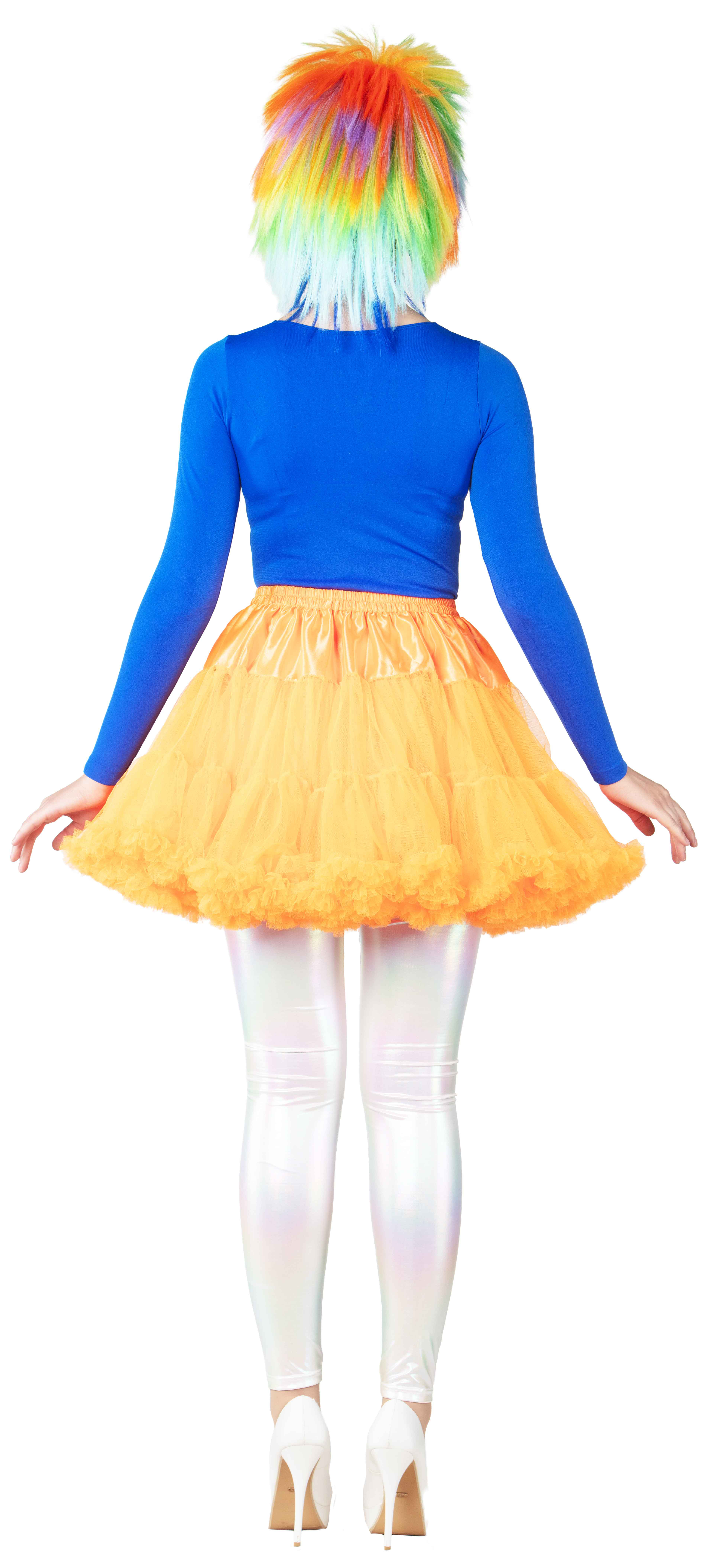 Tutu court à volants, orange