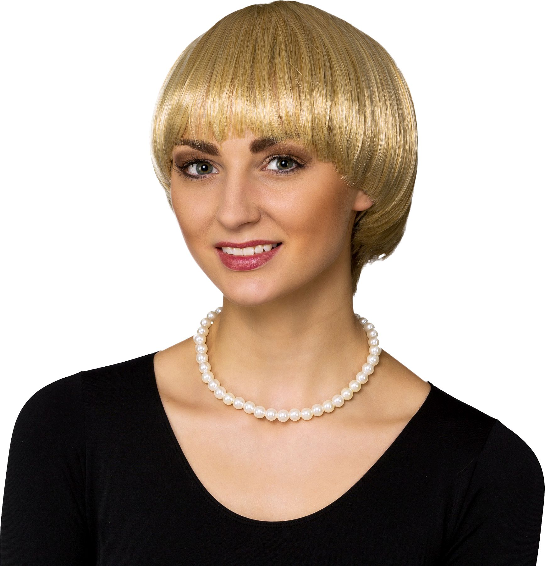 Perruqe à coiffure secouée, blonde