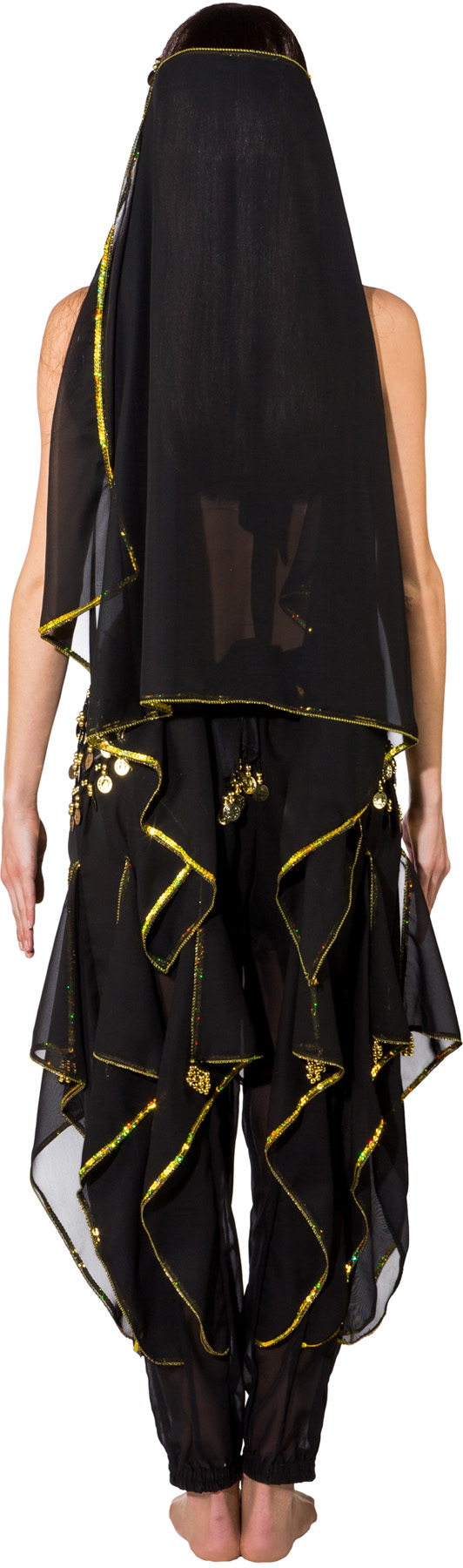 Costume de danse du ventre, noir