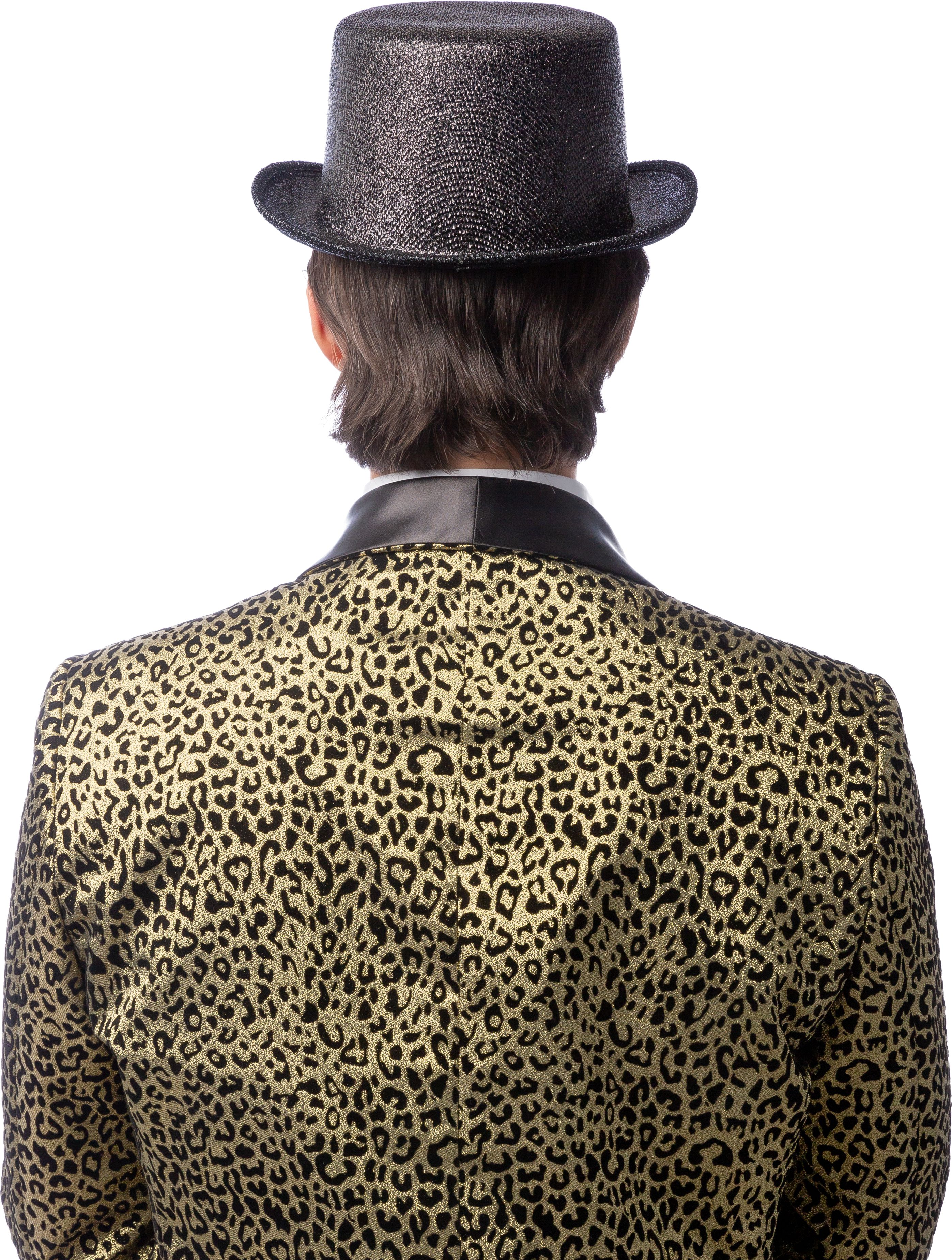 Zylinder Lurex, schwarz 